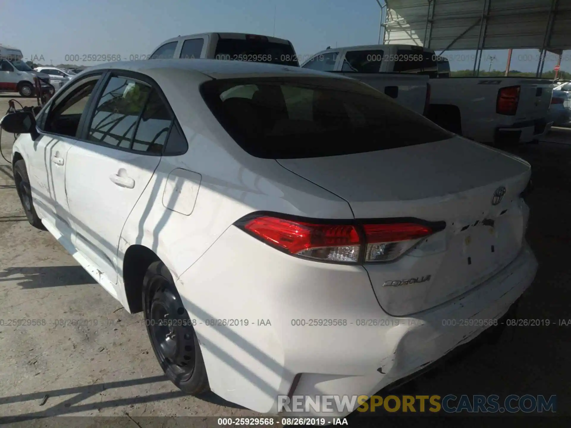 3 Photograph of a damaged car JTDEPRAE3LJ025442 TOYOTA COROLLA 2020