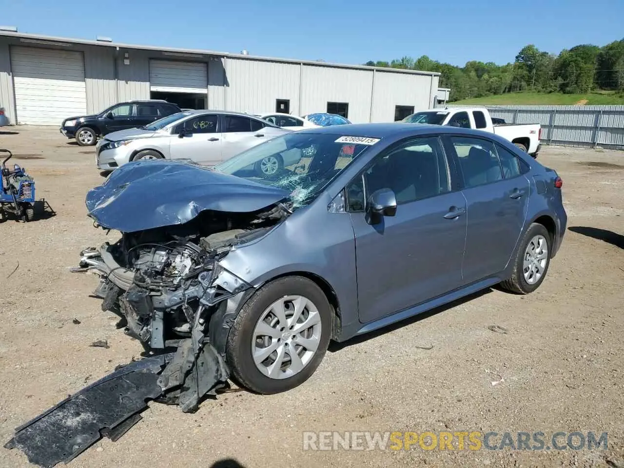 1 Photograph of a damaged car JTDEPRAE3LJ026333 TOYOTA COROLLA 2020