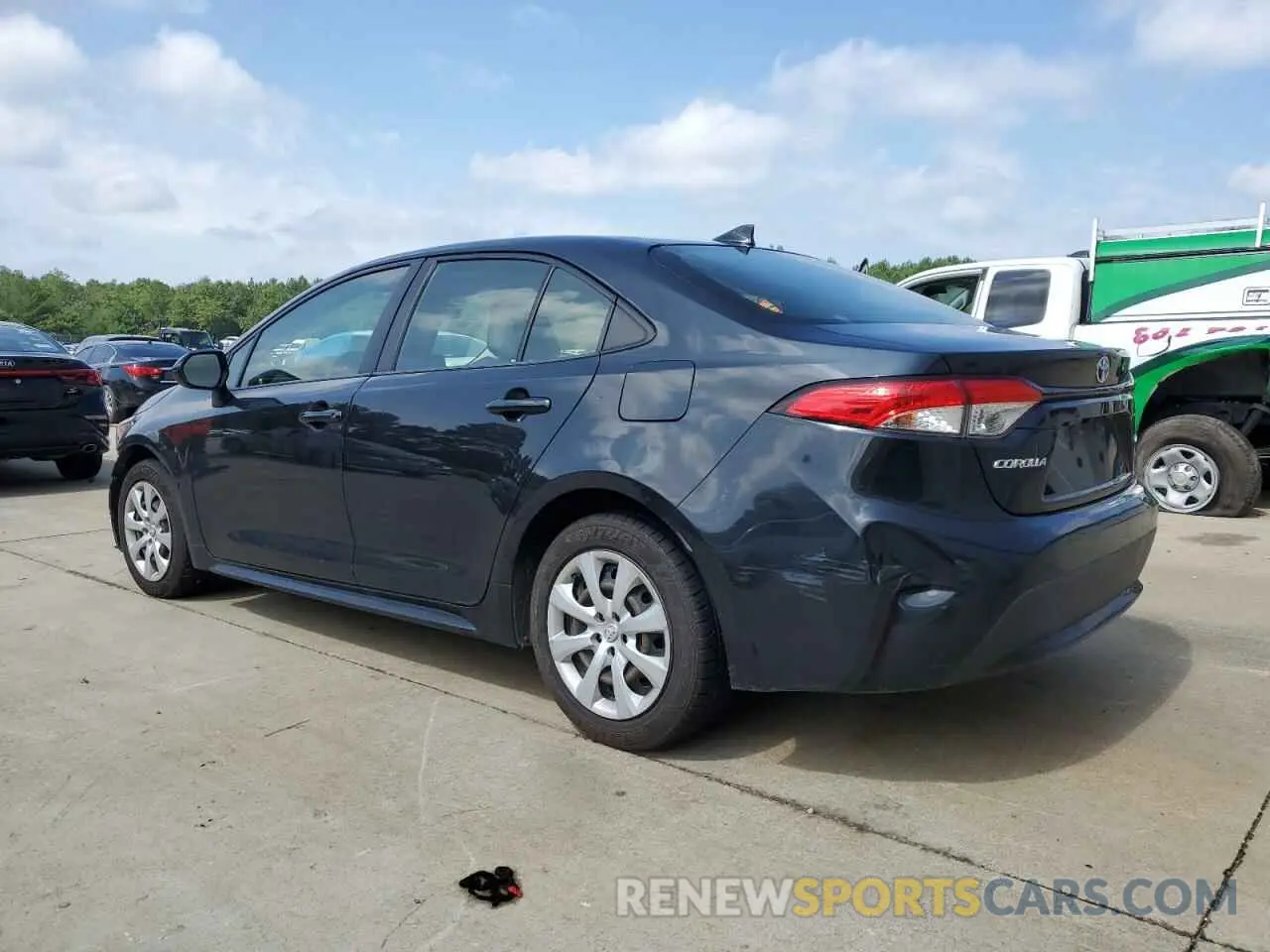 2 Photograph of a damaged car JTDEPRAE3LJ027126 TOYOTA COROLLA 2020