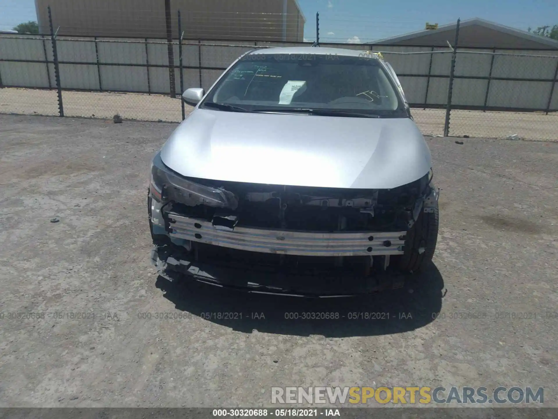 6 Photograph of a damaged car JTDEPRAE3LJ028695 TOYOTA COROLLA 2020