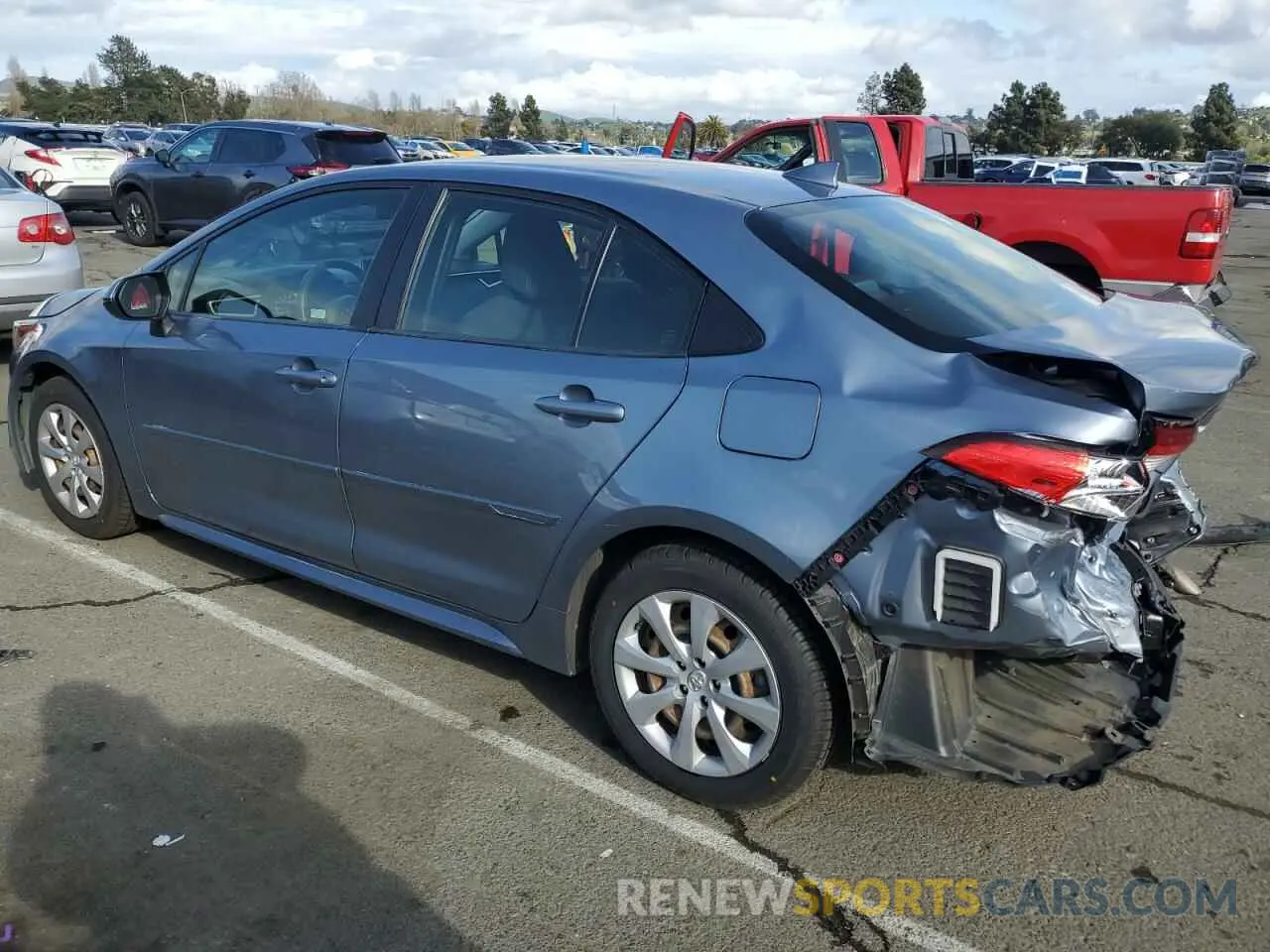 2 Photograph of a damaged car JTDEPRAE3LJ028938 TOYOTA COROLLA 2020