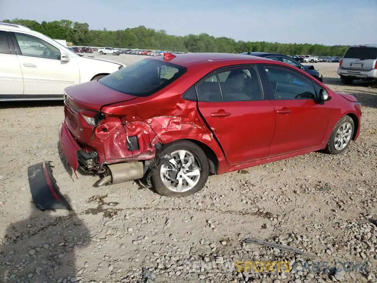 4 Photograph of a damaged car JTDEPRAE3LJ029006 TOYOTA COROLLA 2020