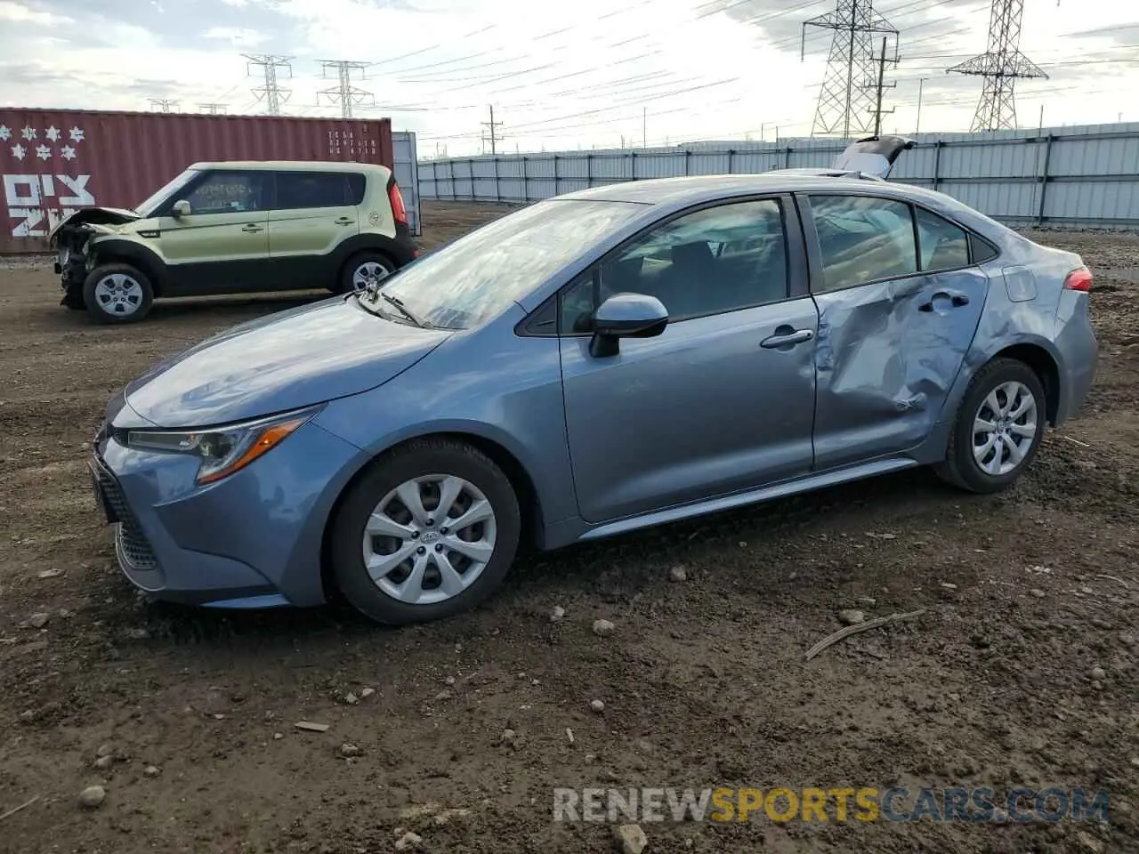 1 Photograph of a damaged car JTDEPRAE3LJ029300 TOYOTA COROLLA 2020