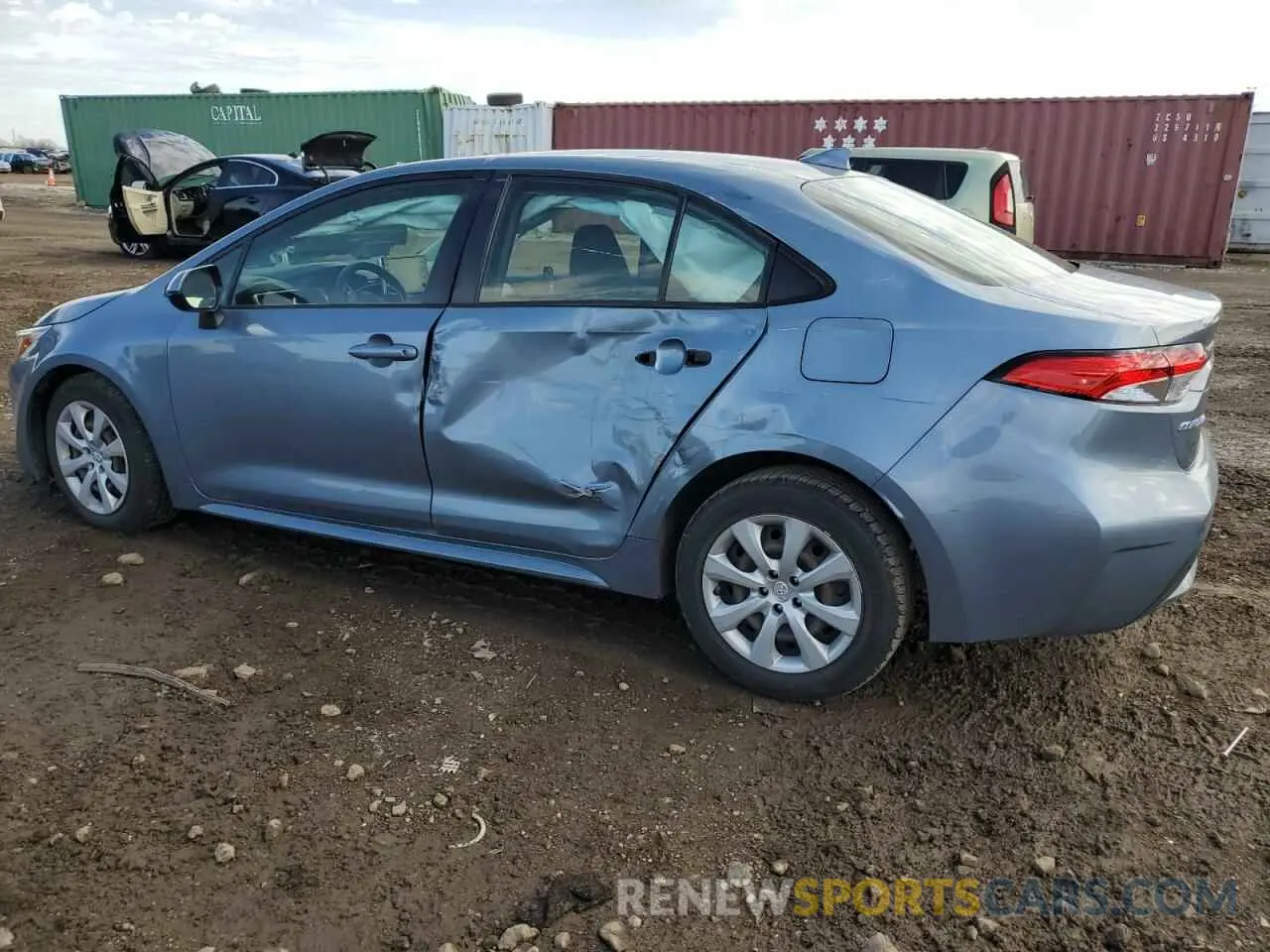 2 Photograph of a damaged car JTDEPRAE3LJ029300 TOYOTA COROLLA 2020