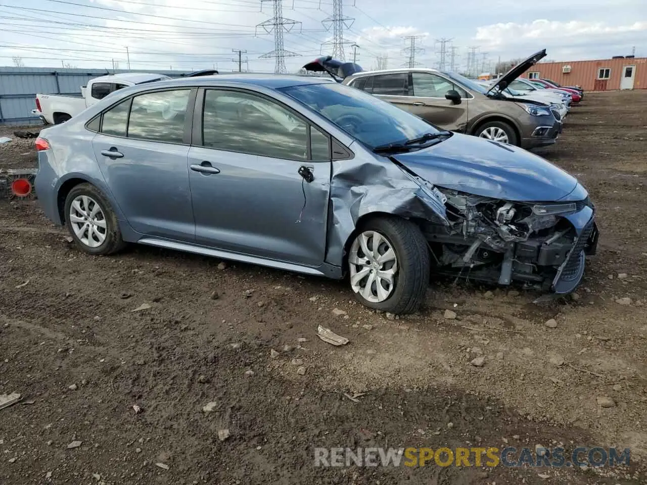 4 Photograph of a damaged car JTDEPRAE3LJ029300 TOYOTA COROLLA 2020