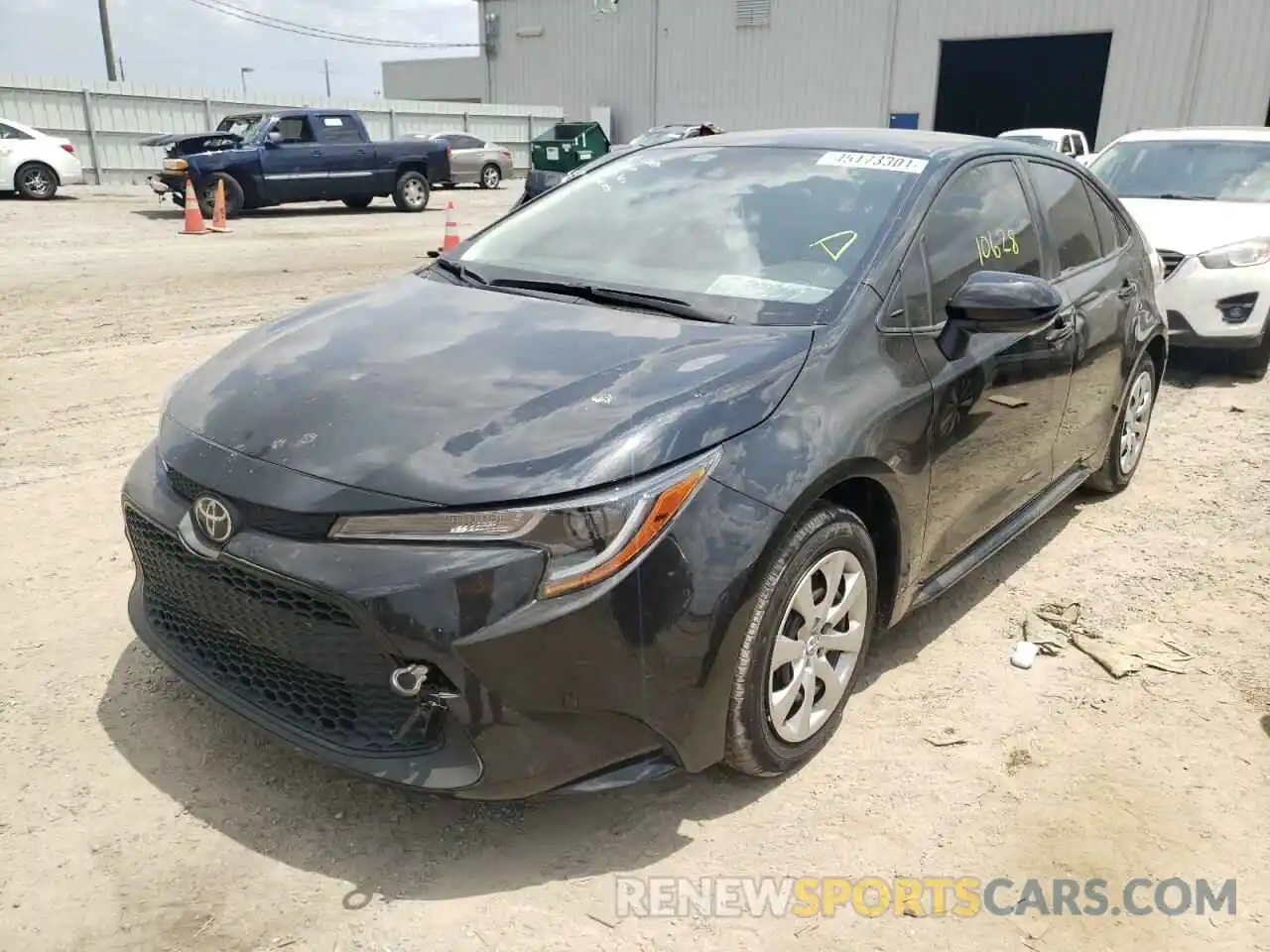 2 Photograph of a damaged car JTDEPRAE3LJ031855 TOYOTA COROLLA 2020