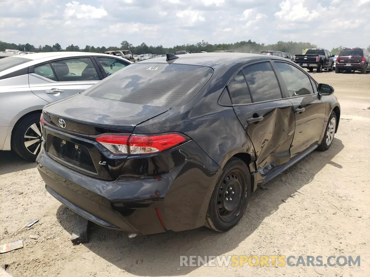 4 Photograph of a damaged car JTDEPRAE3LJ031855 TOYOTA COROLLA 2020