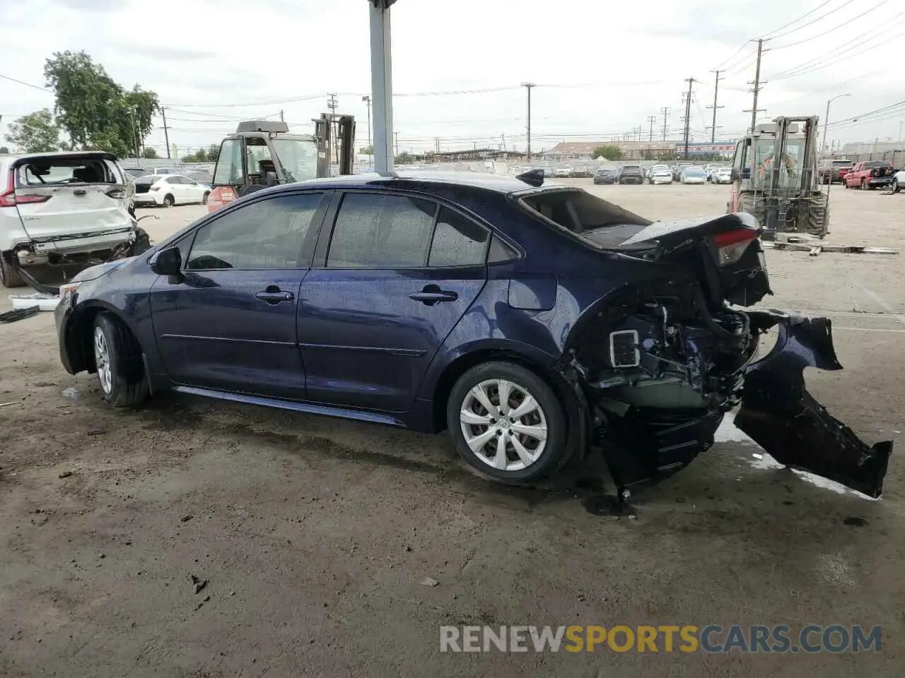 2 Photograph of a damaged car JTDEPRAE3LJ032925 TOYOTA COROLLA 2020