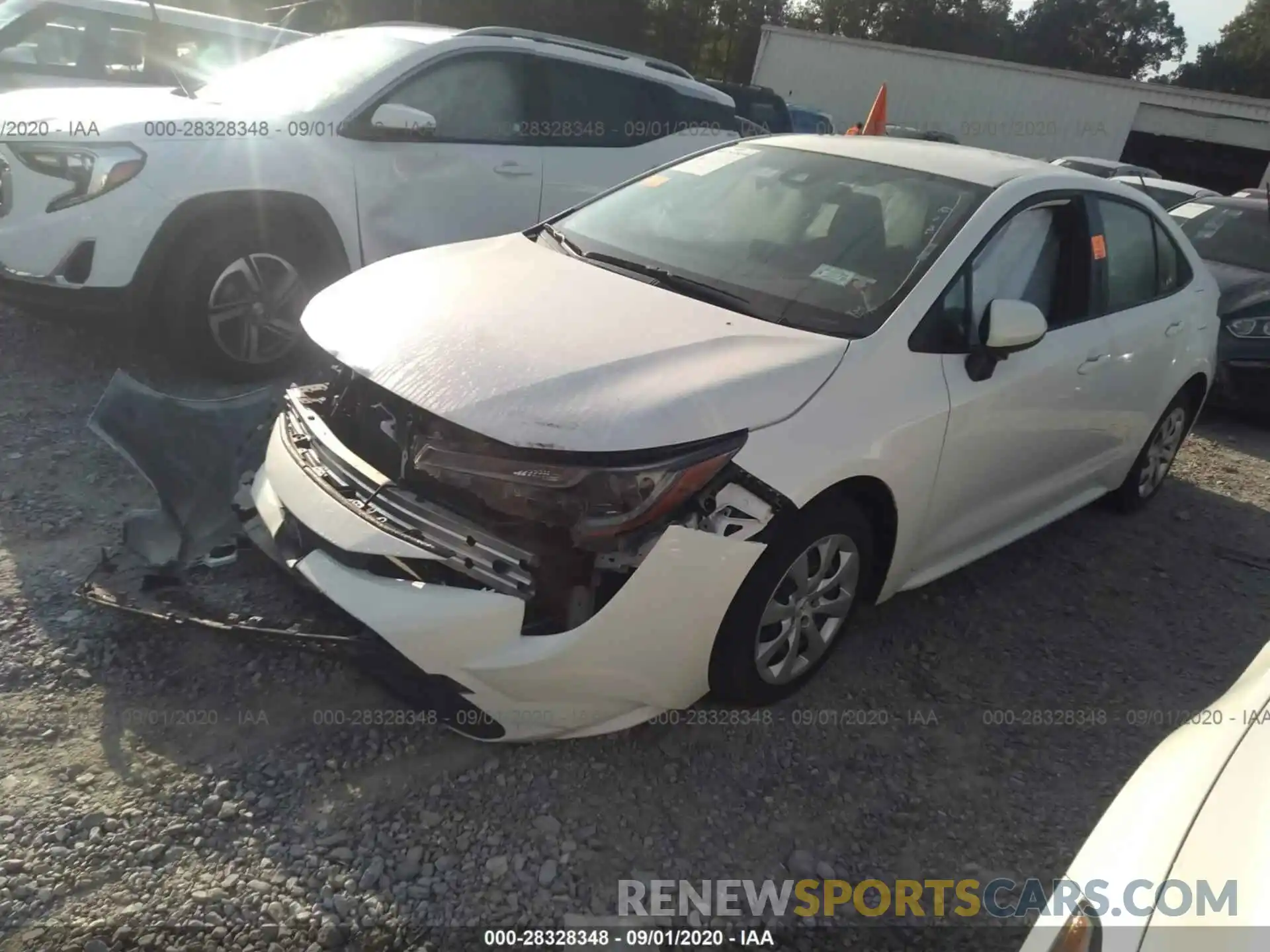 2 Photograph of a damaged car JTDEPRAE3LJ037395 TOYOTA COROLLA 2020