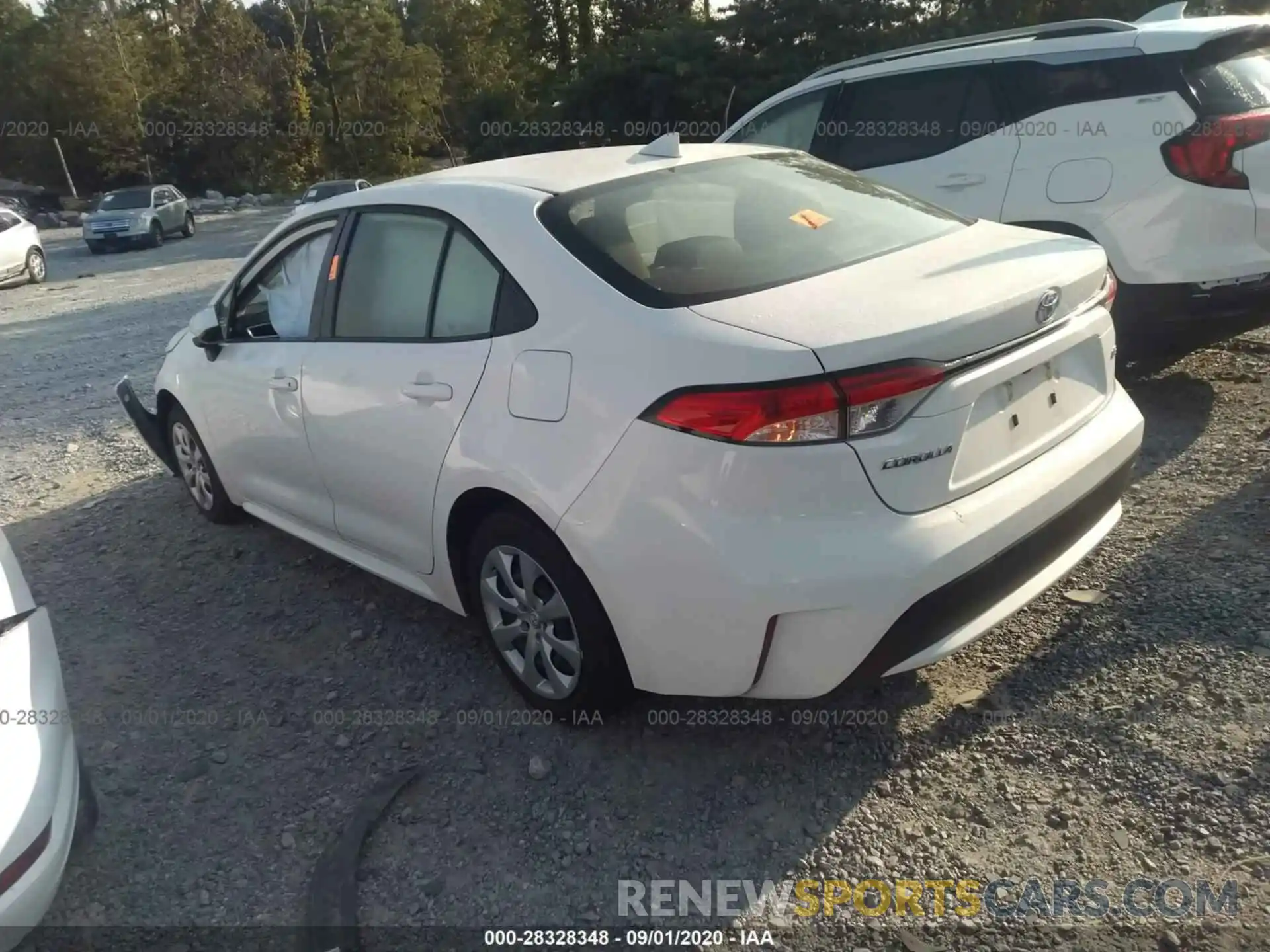 3 Photograph of a damaged car JTDEPRAE3LJ037395 TOYOTA COROLLA 2020