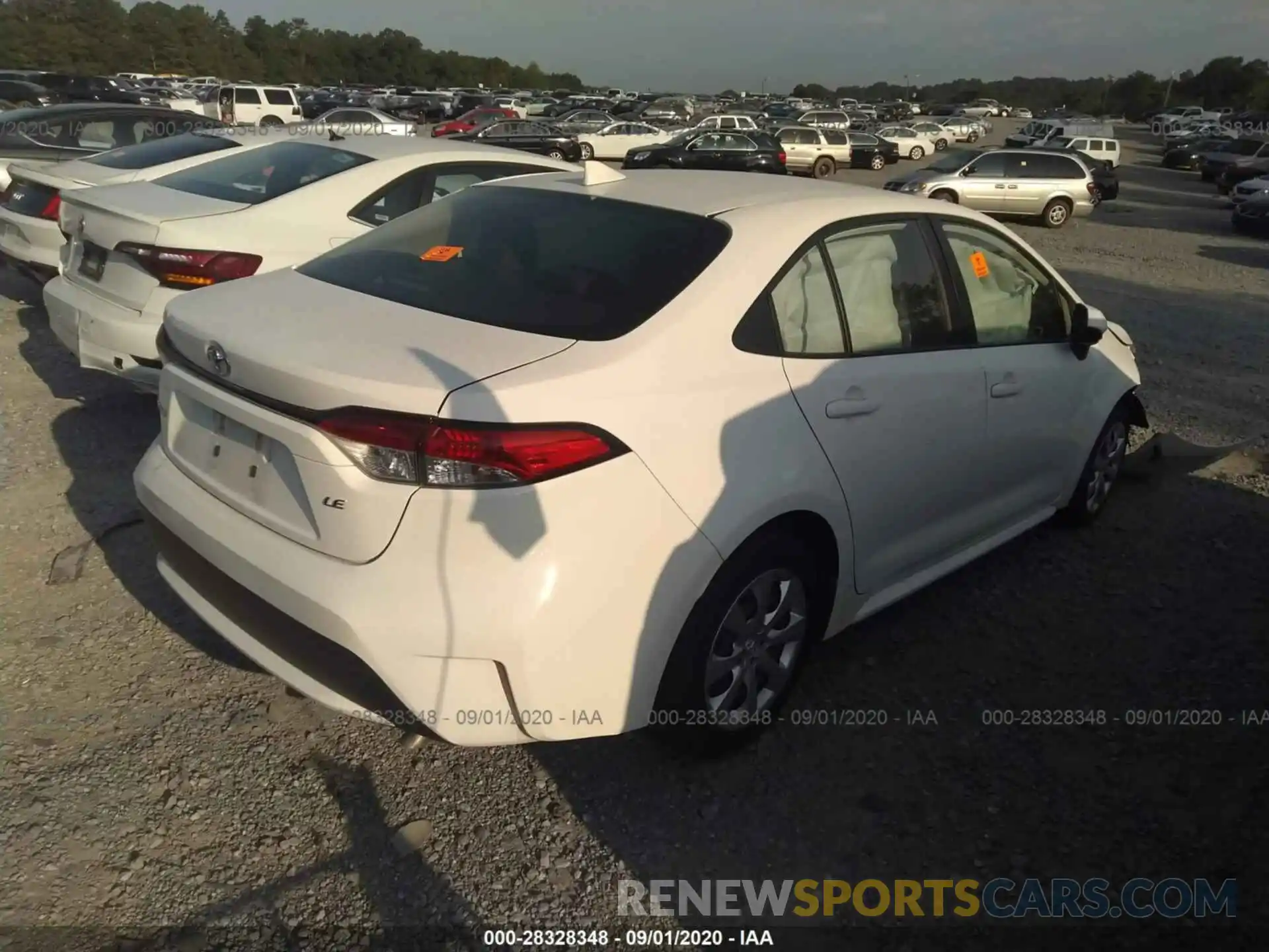 4 Photograph of a damaged car JTDEPRAE3LJ037395 TOYOTA COROLLA 2020