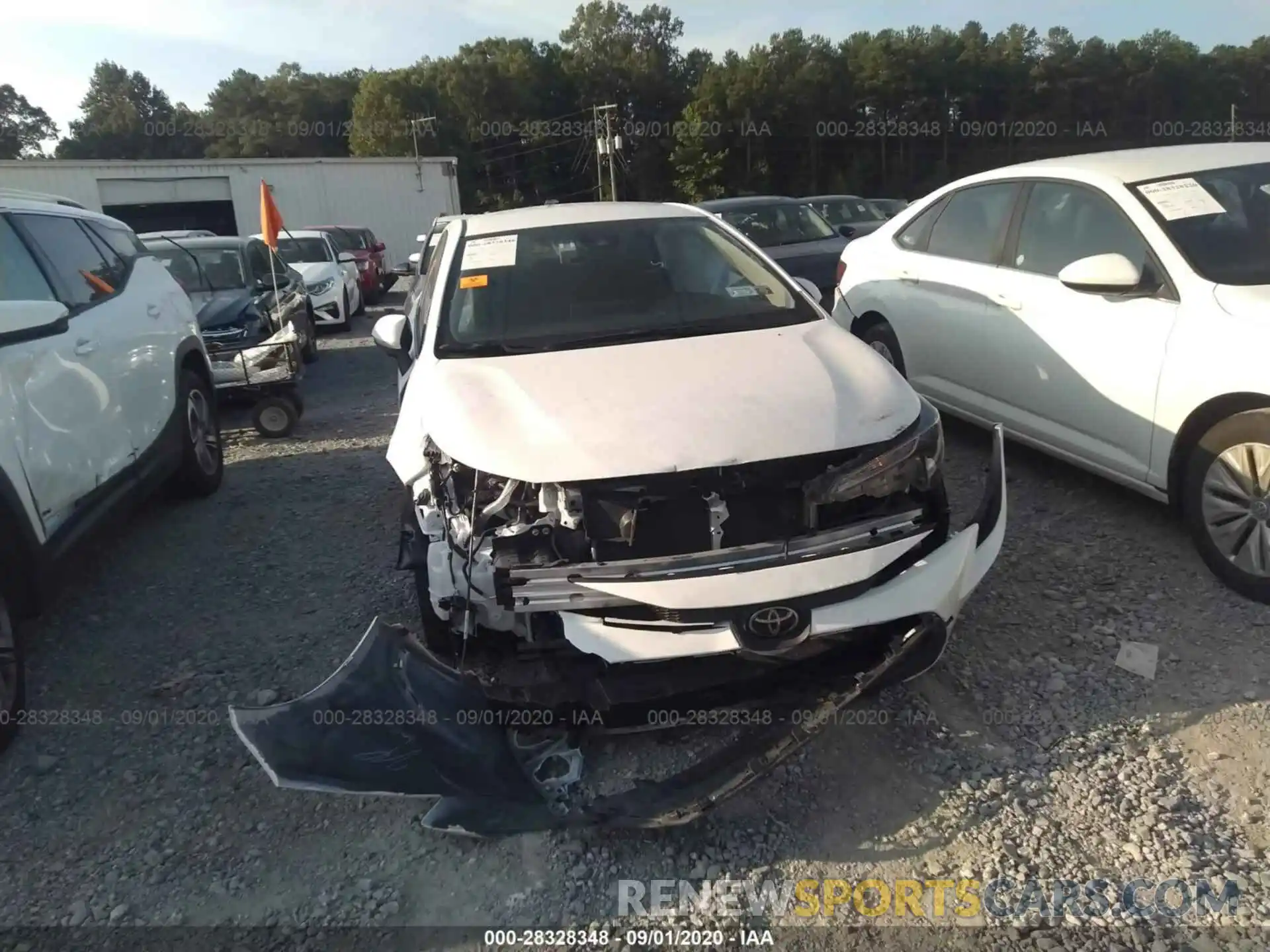 6 Photograph of a damaged car JTDEPRAE3LJ037395 TOYOTA COROLLA 2020