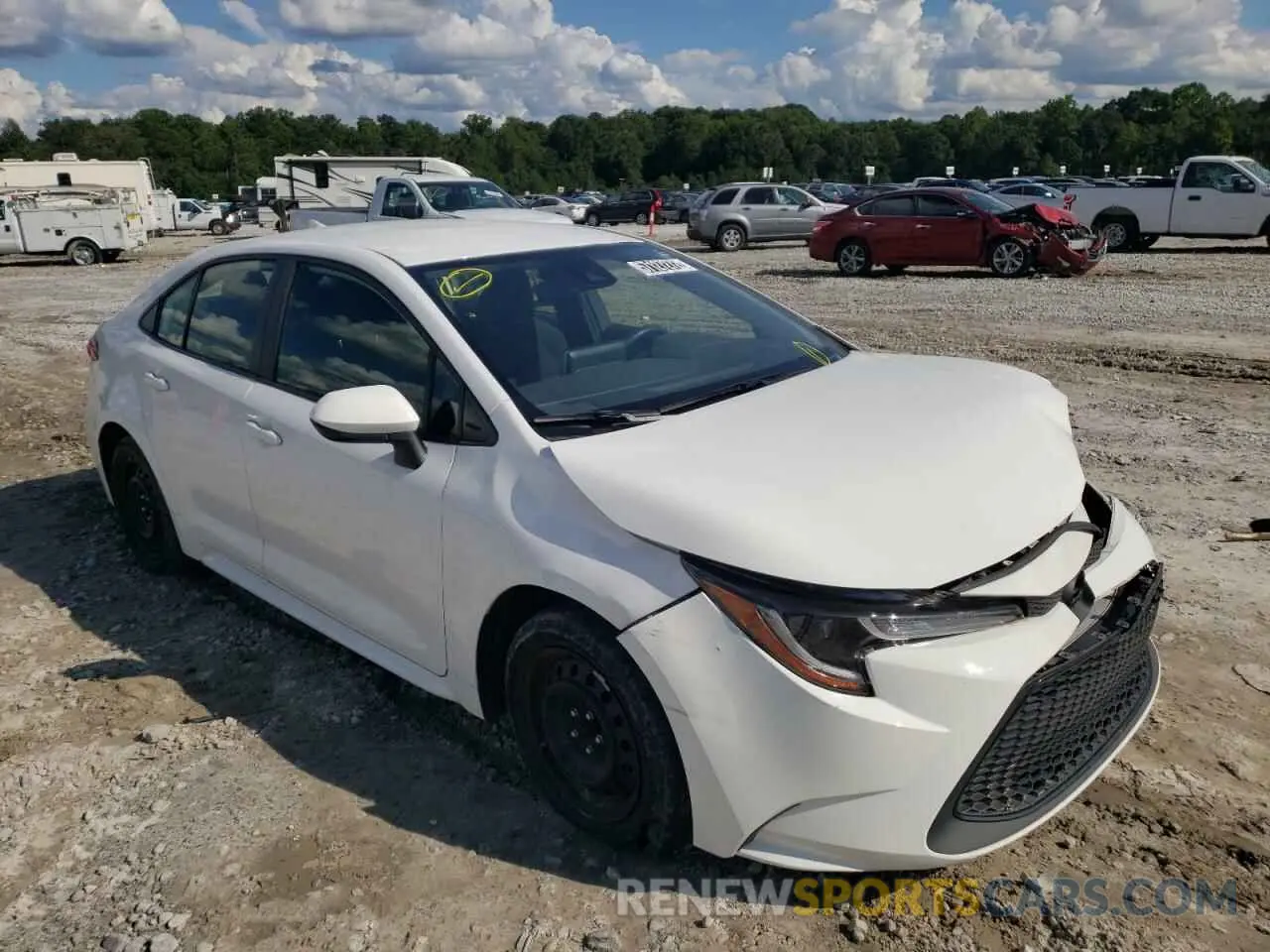 1 Photograph of a damaged car JTDEPRAE3LJ038725 TOYOTA COROLLA 2020