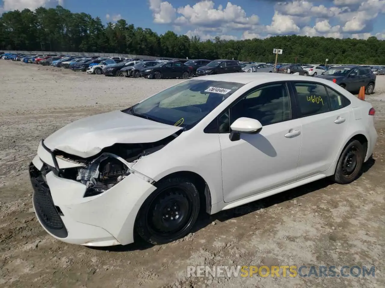 2 Photograph of a damaged car JTDEPRAE3LJ038725 TOYOTA COROLLA 2020