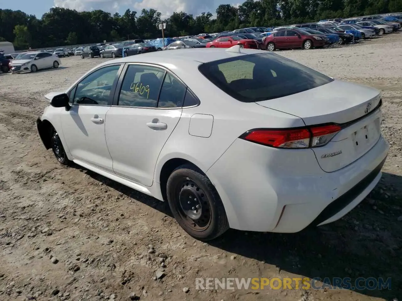 3 Photograph of a damaged car JTDEPRAE3LJ038725 TOYOTA COROLLA 2020
