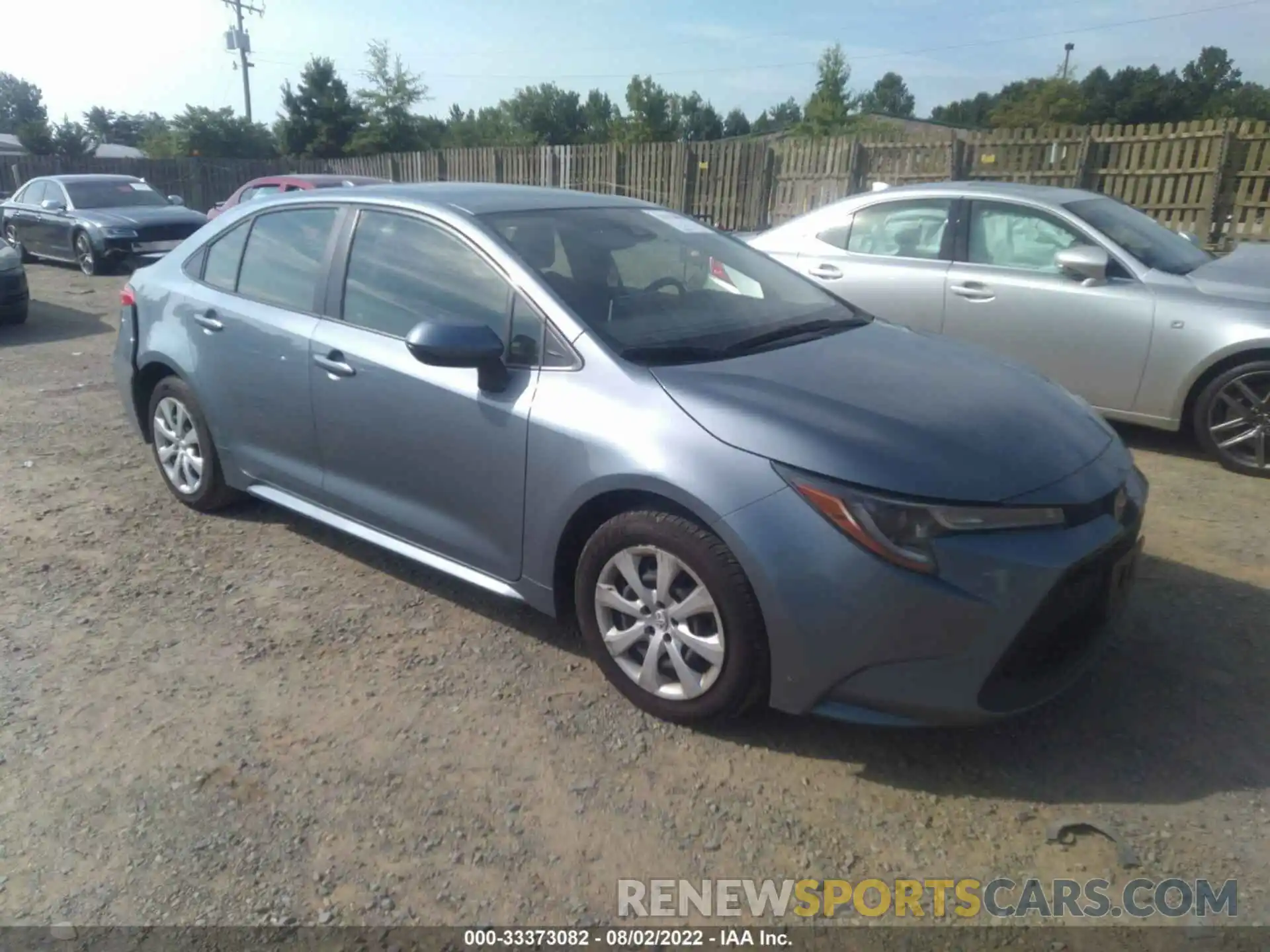 1 Photograph of a damaged car JTDEPRAE3LJ039308 TOYOTA COROLLA 2020