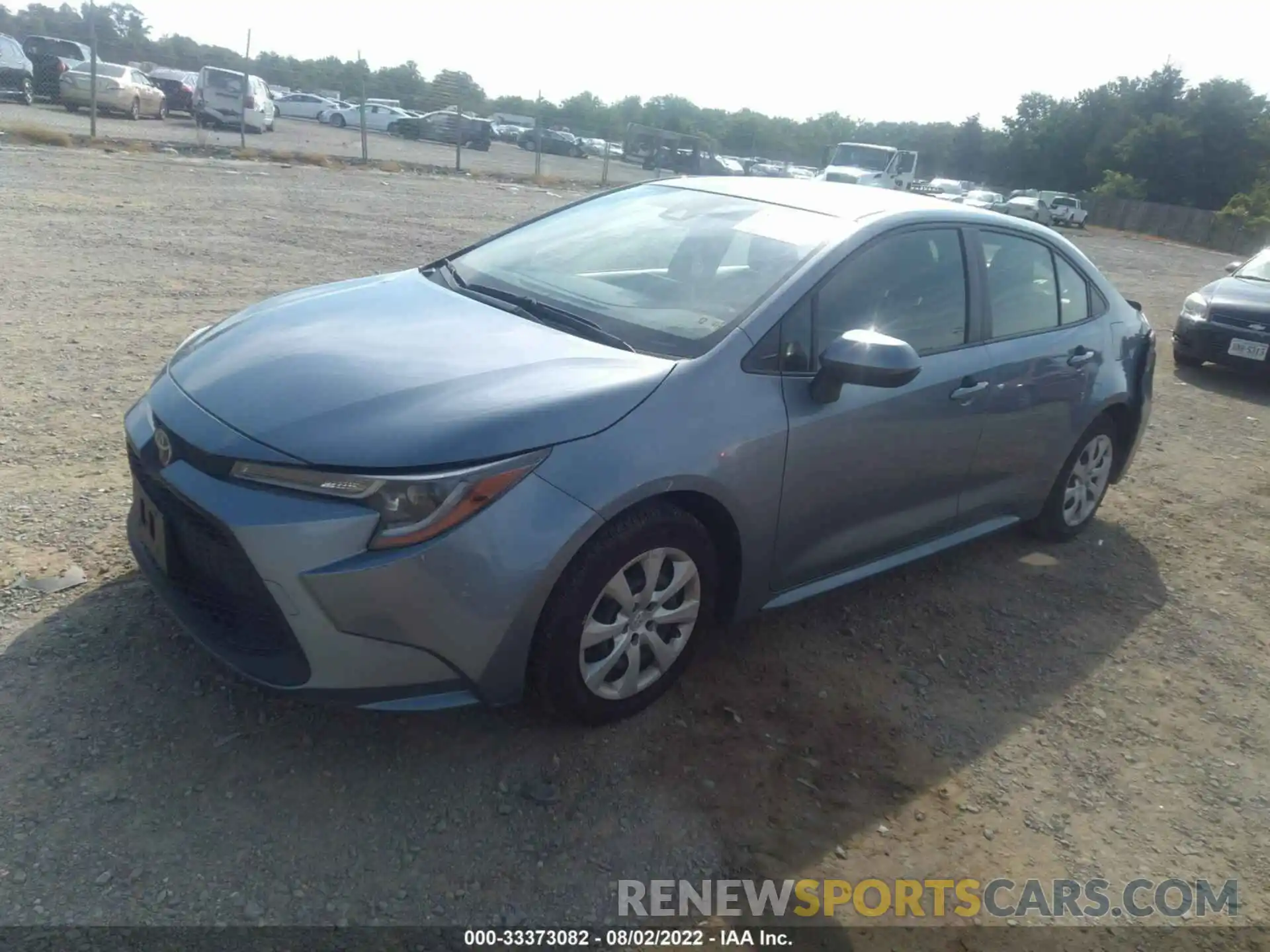 2 Photograph of a damaged car JTDEPRAE3LJ039308 TOYOTA COROLLA 2020