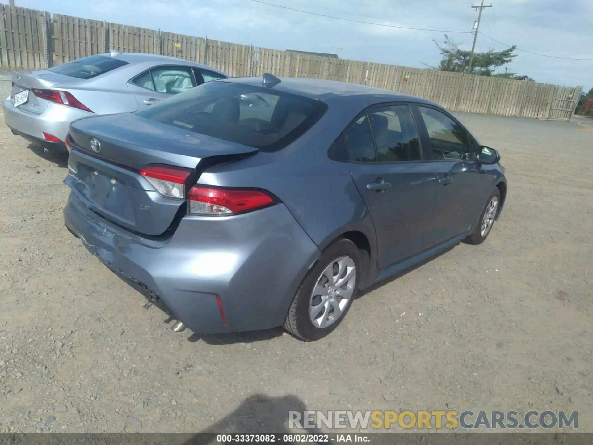 4 Photograph of a damaged car JTDEPRAE3LJ039308 TOYOTA COROLLA 2020