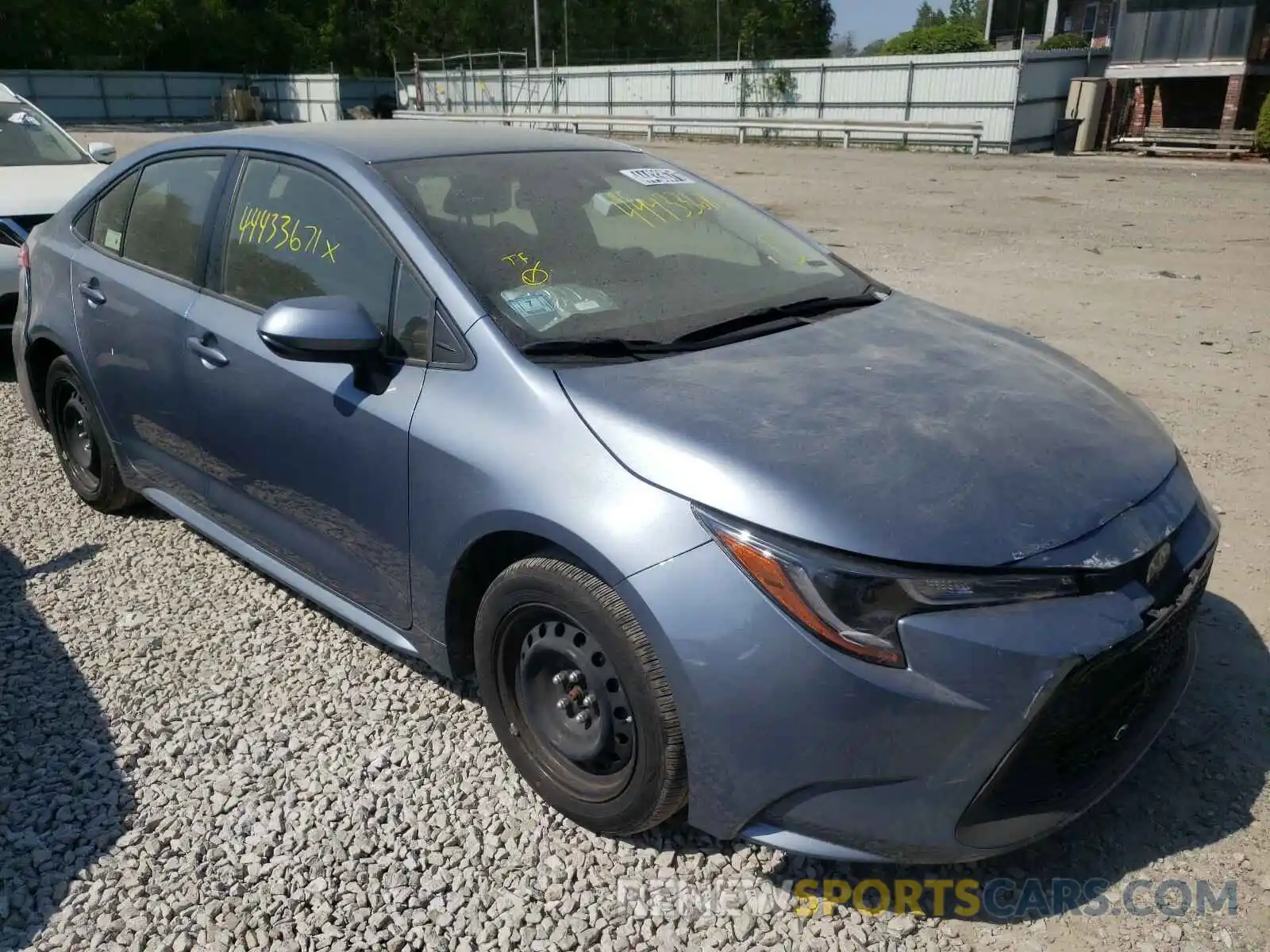 1 Photograph of a damaged car JTDEPRAE3LJ039342 TOYOTA COROLLA 2020