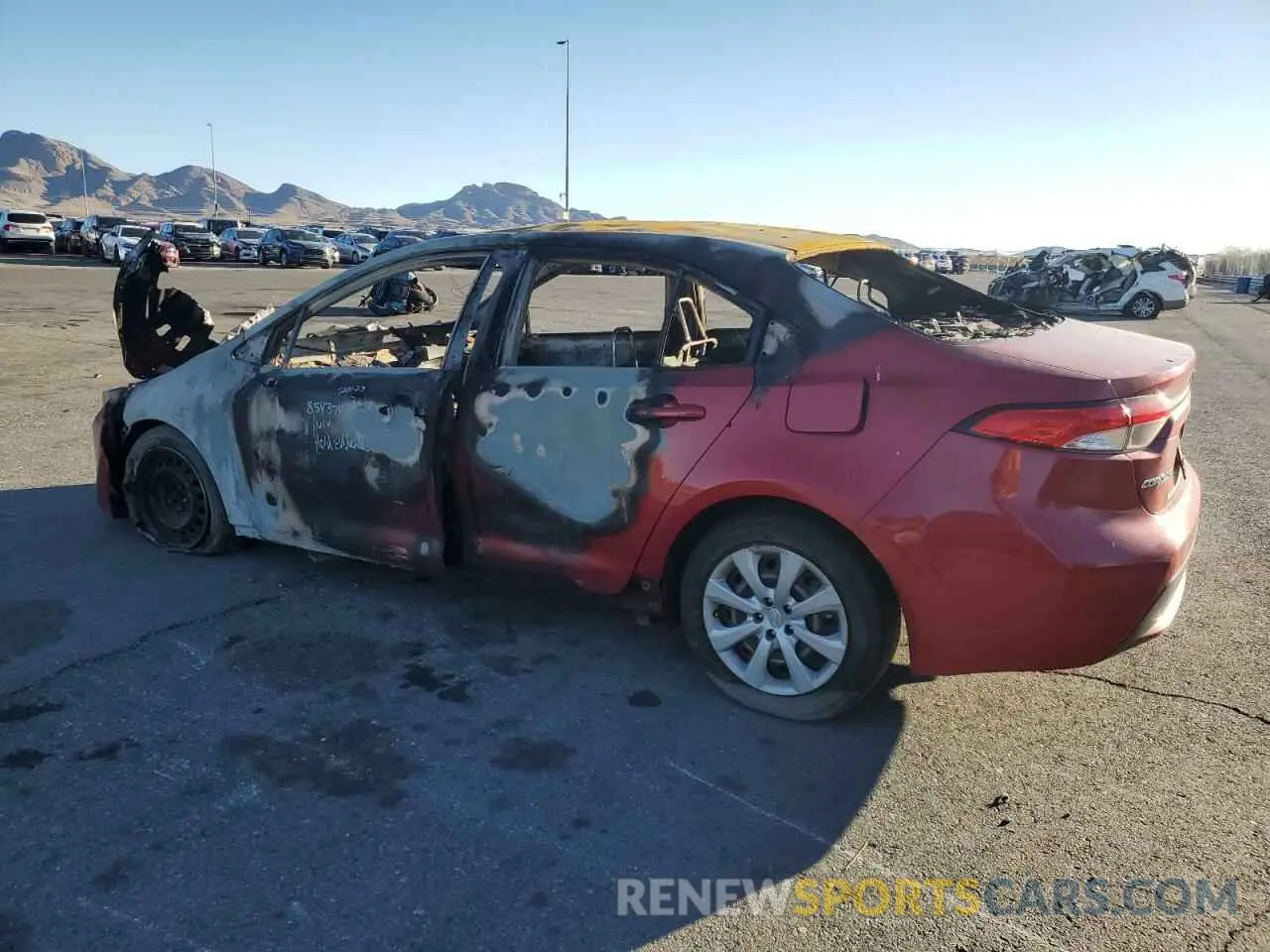 2 Photograph of a damaged car JTDEPRAE3LJ040667 TOYOTA COROLLA 2020