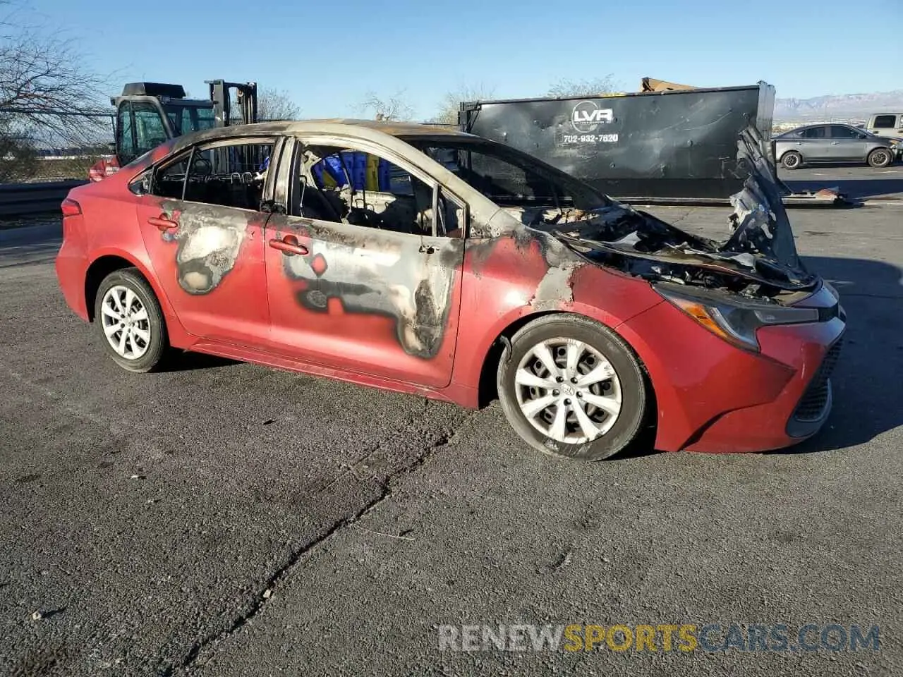 4 Photograph of a damaged car JTDEPRAE3LJ040667 TOYOTA COROLLA 2020