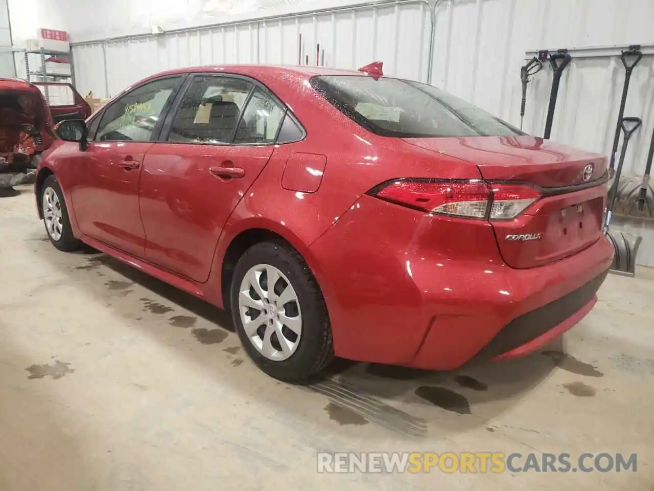 3 Photograph of a damaged car JTDEPRAE3LJ042063 TOYOTA COROLLA 2020