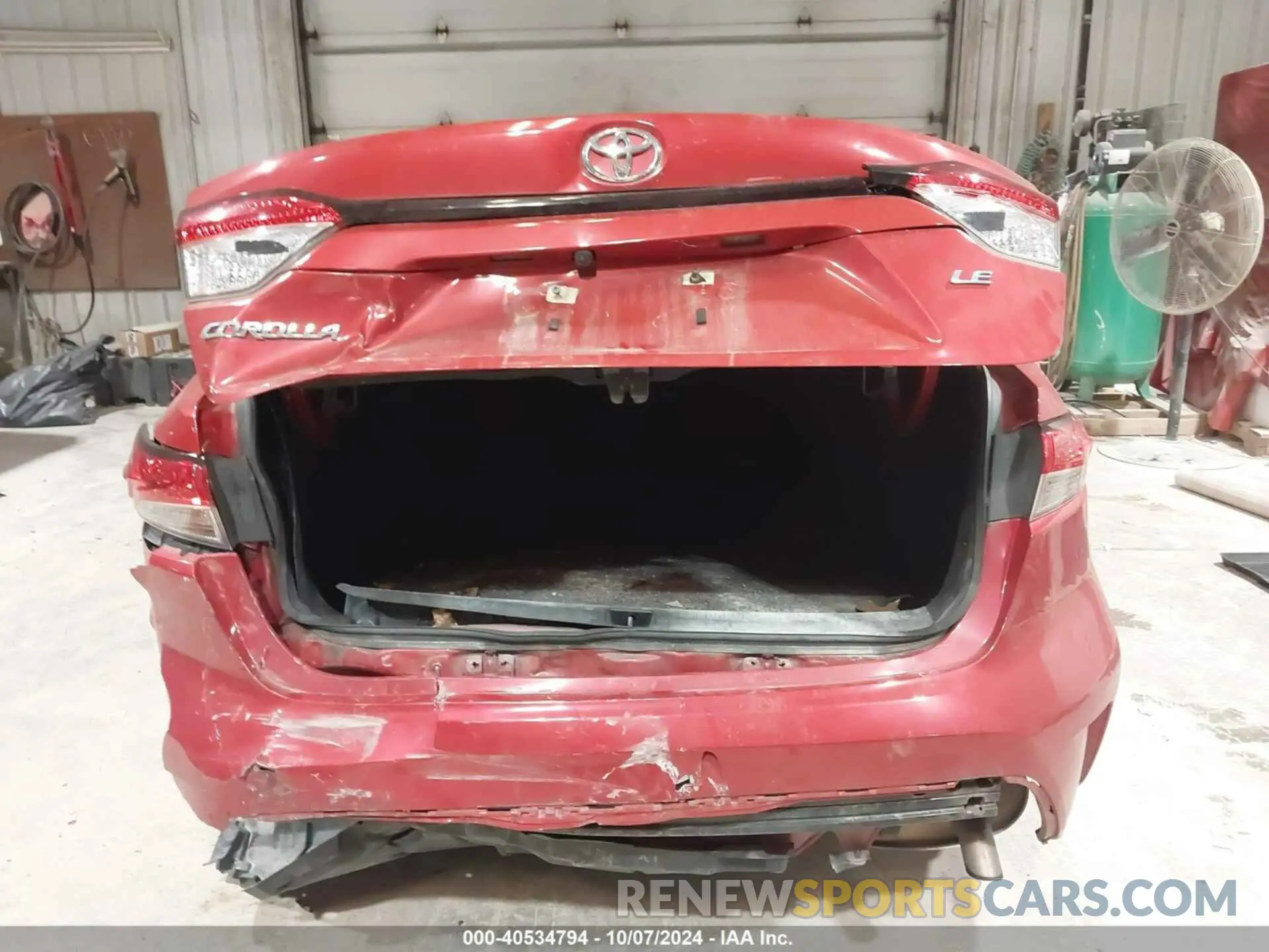 16 Photograph of a damaged car JTDEPRAE3LJ043178 TOYOTA COROLLA 2020