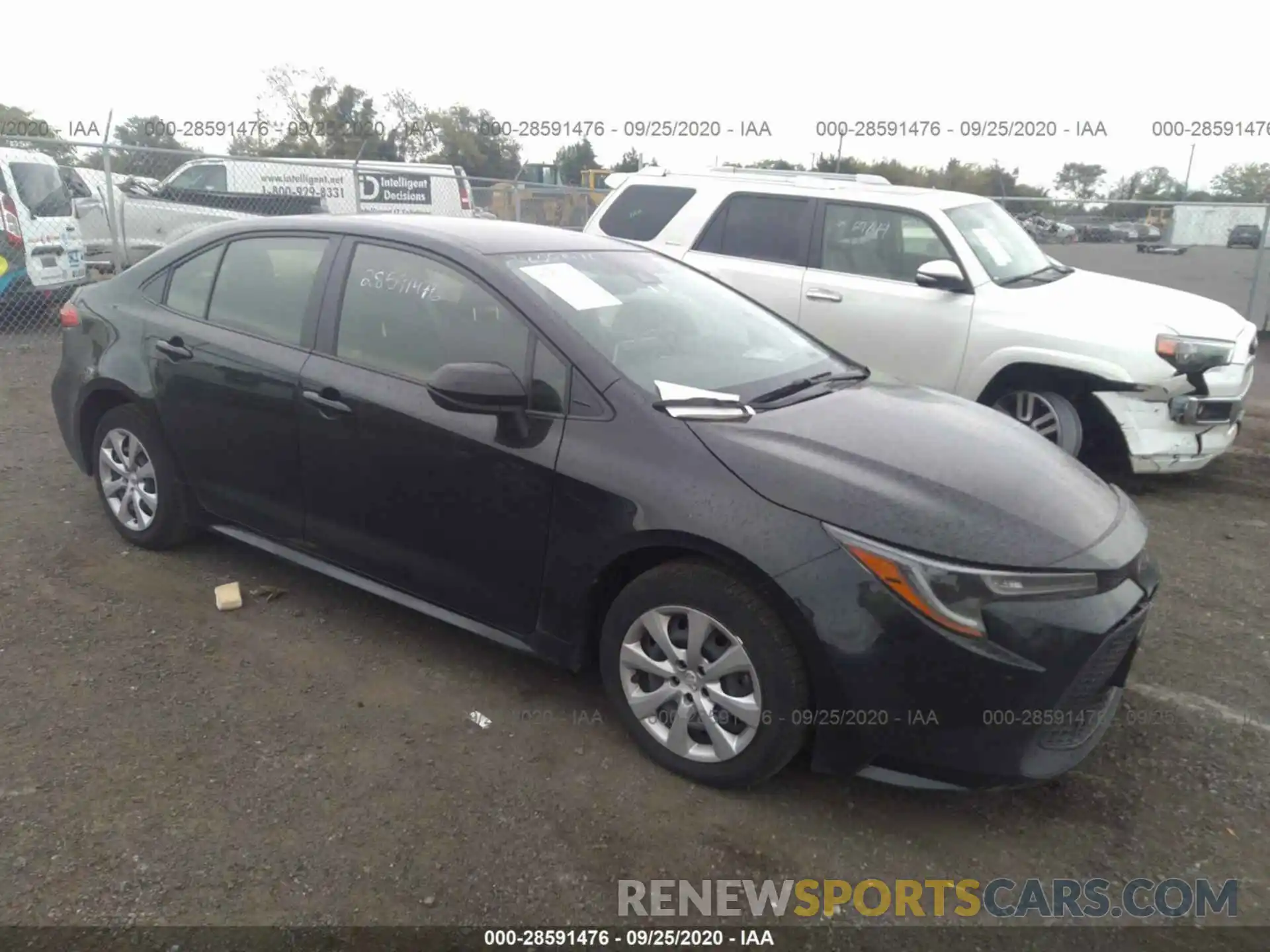 1 Photograph of a damaged car JTDEPRAE3LJ043374 TOYOTA COROLLA 2020