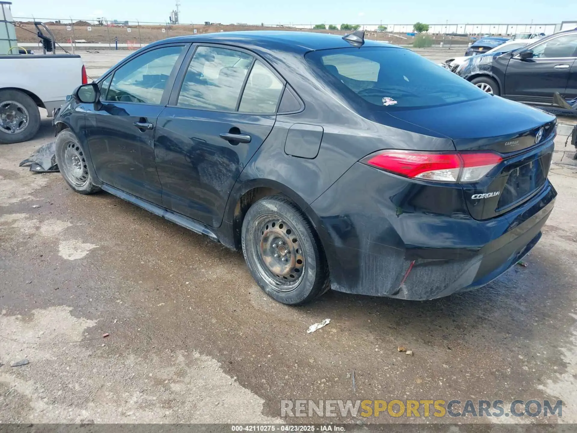 3 Photograph of a damaged car JTDEPRAE3LJ043858 TOYOTA COROLLA 2020