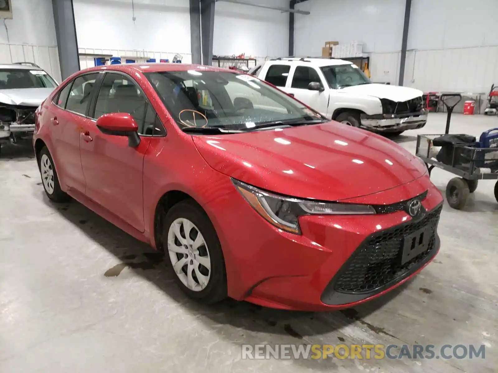 1 Photograph of a damaged car JTDEPRAE3LJ044783 TOYOTA COROLLA 2020