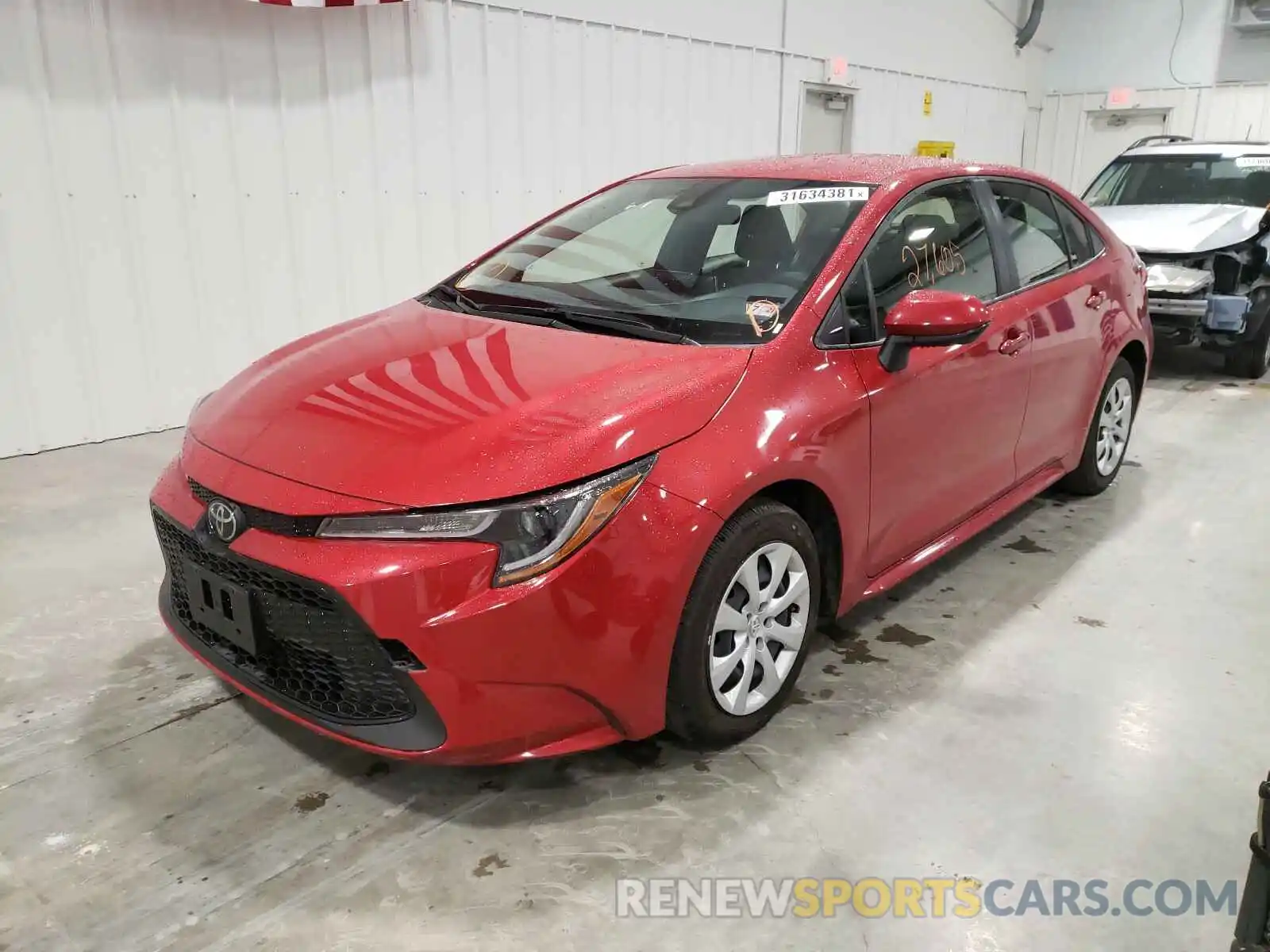 2 Photograph of a damaged car JTDEPRAE3LJ044783 TOYOTA COROLLA 2020