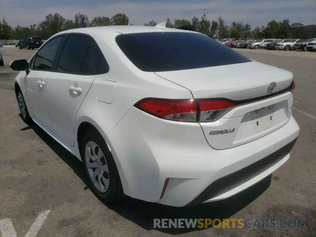 3 Photograph of a damaged car JTDEPRAE3LJ049305 TOYOTA COROLLA 2020