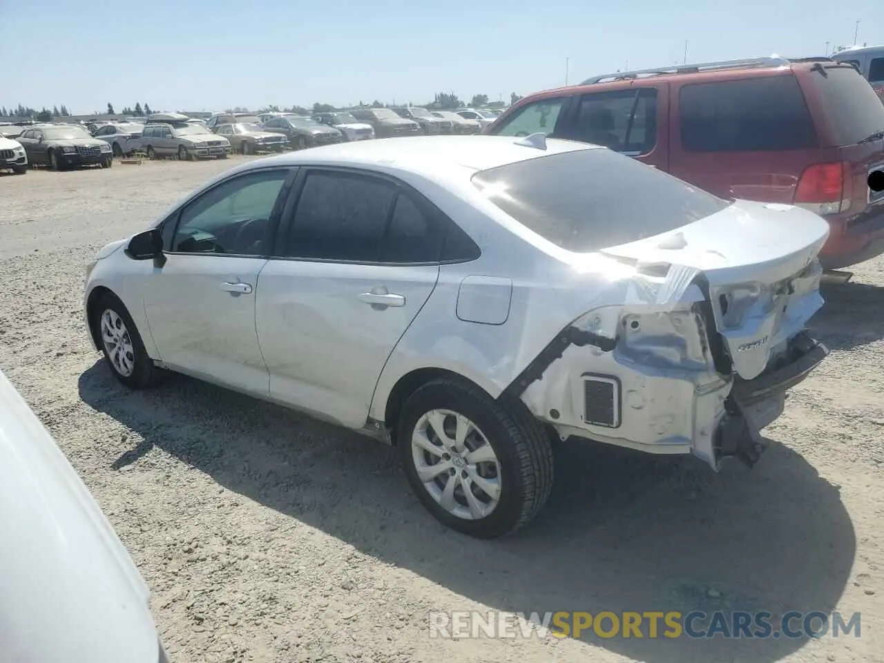 2 Photograph of a damaged car JTDEPRAE3LJ051507 TOYOTA COROLLA 2020