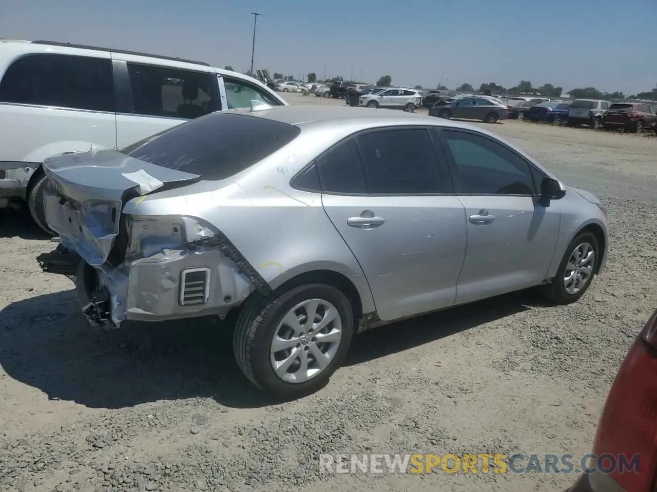 3 Photograph of a damaged car JTDEPRAE3LJ051507 TOYOTA COROLLA 2020