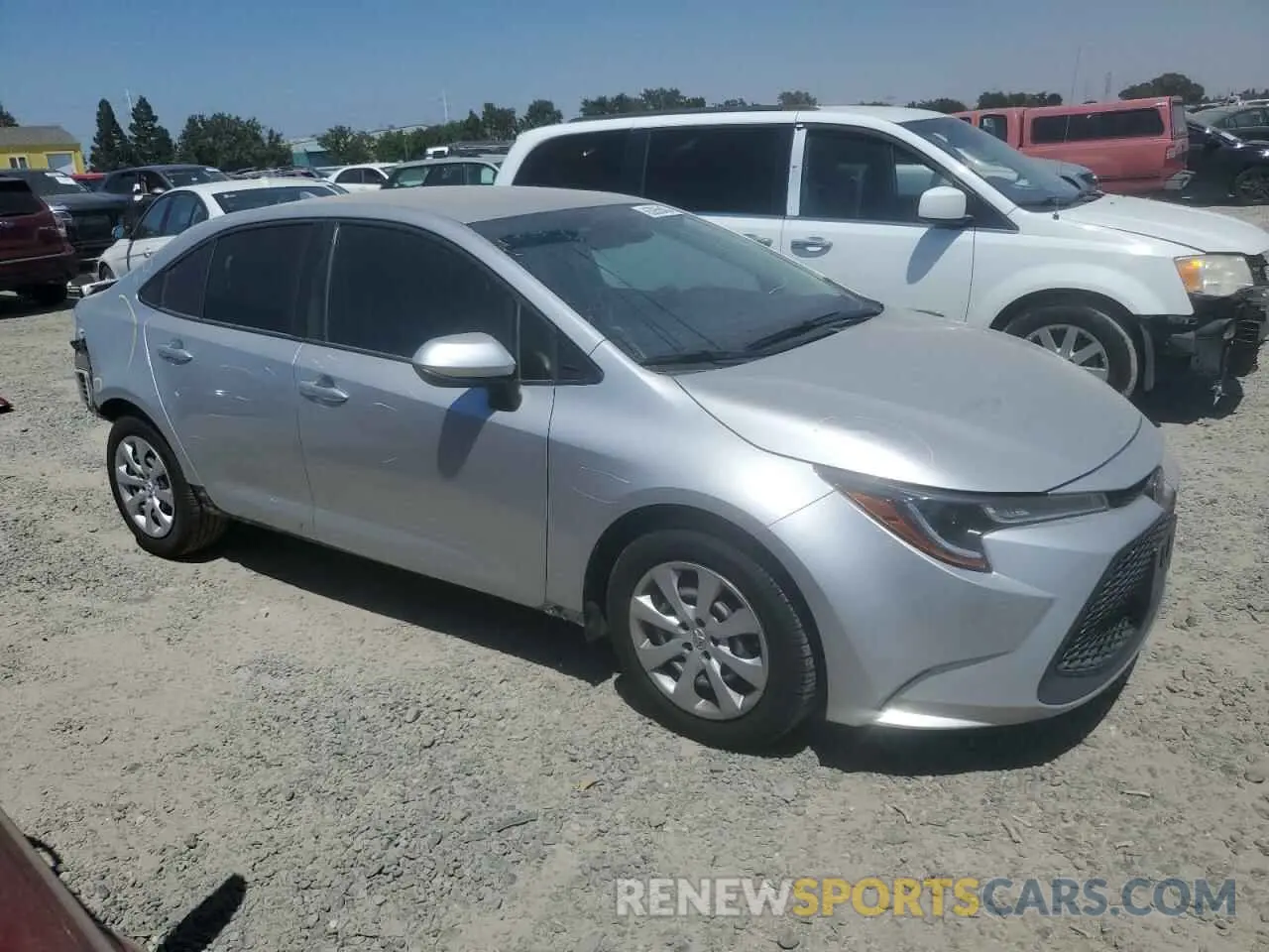 4 Photograph of a damaged car JTDEPRAE3LJ051507 TOYOTA COROLLA 2020