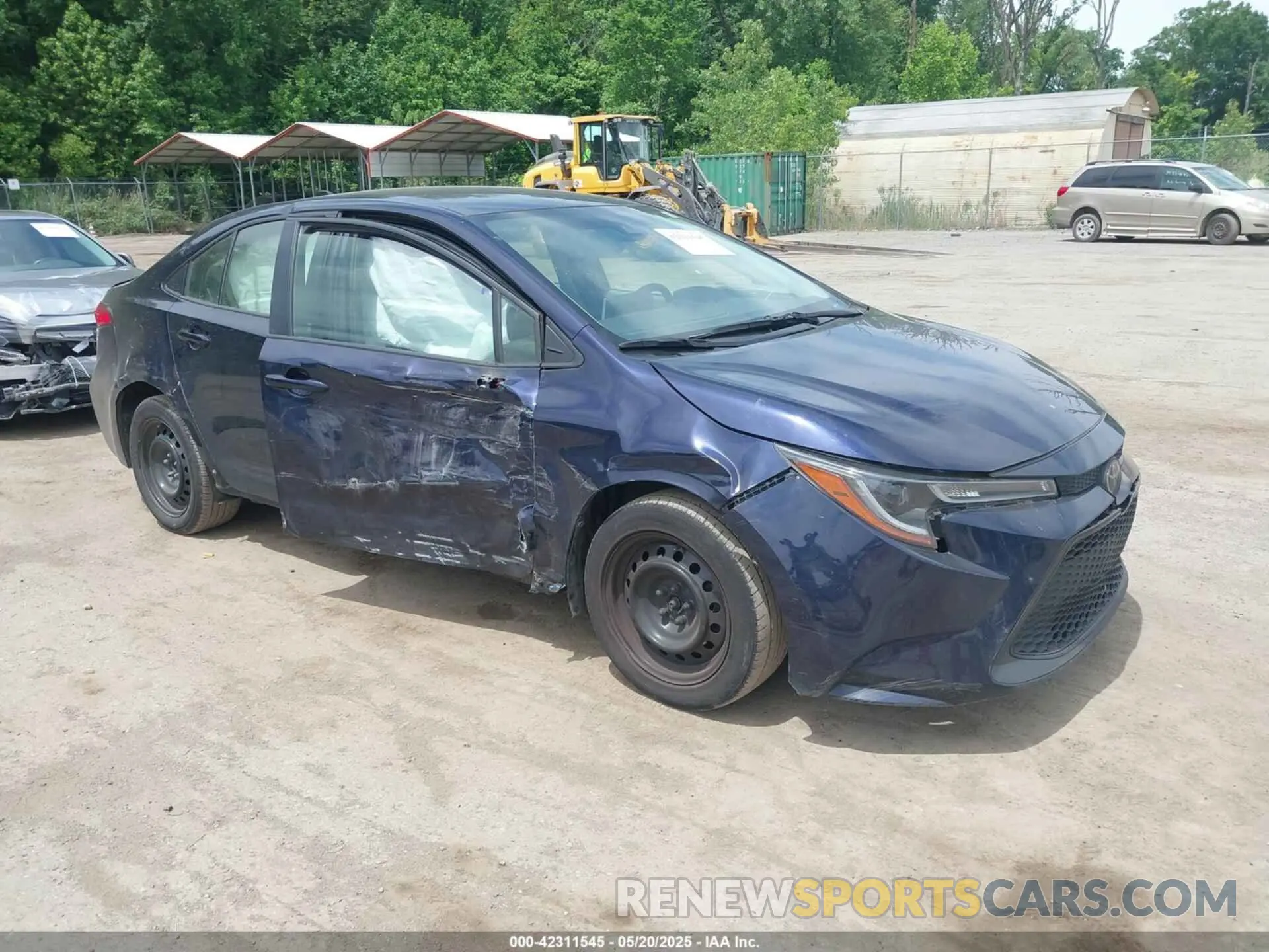 1 Photograph of a damaged car JTDEPRAE3LJ052155 TOYOTA COROLLA 2020
