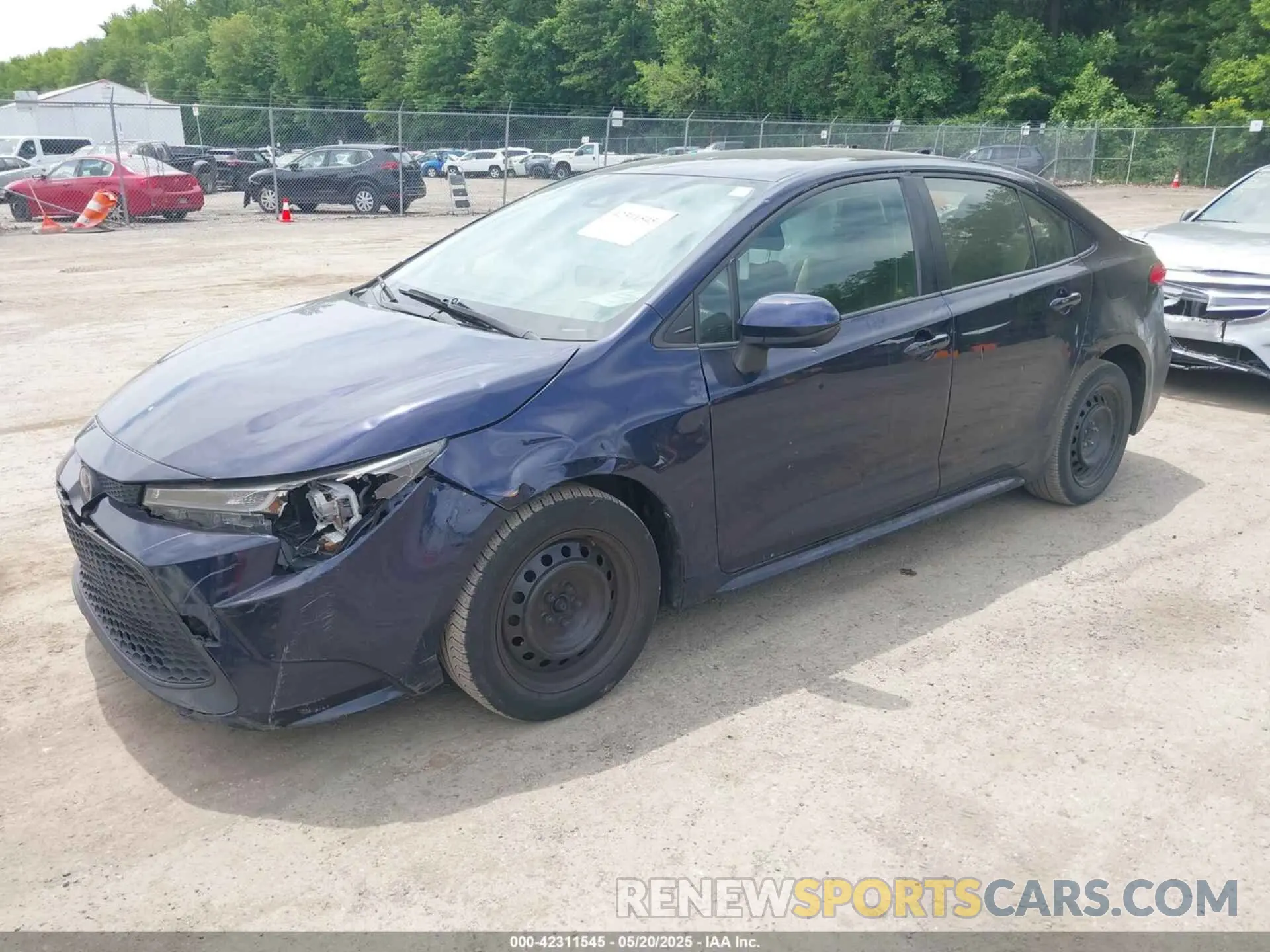 2 Photograph of a damaged car JTDEPRAE3LJ052155 TOYOTA COROLLA 2020