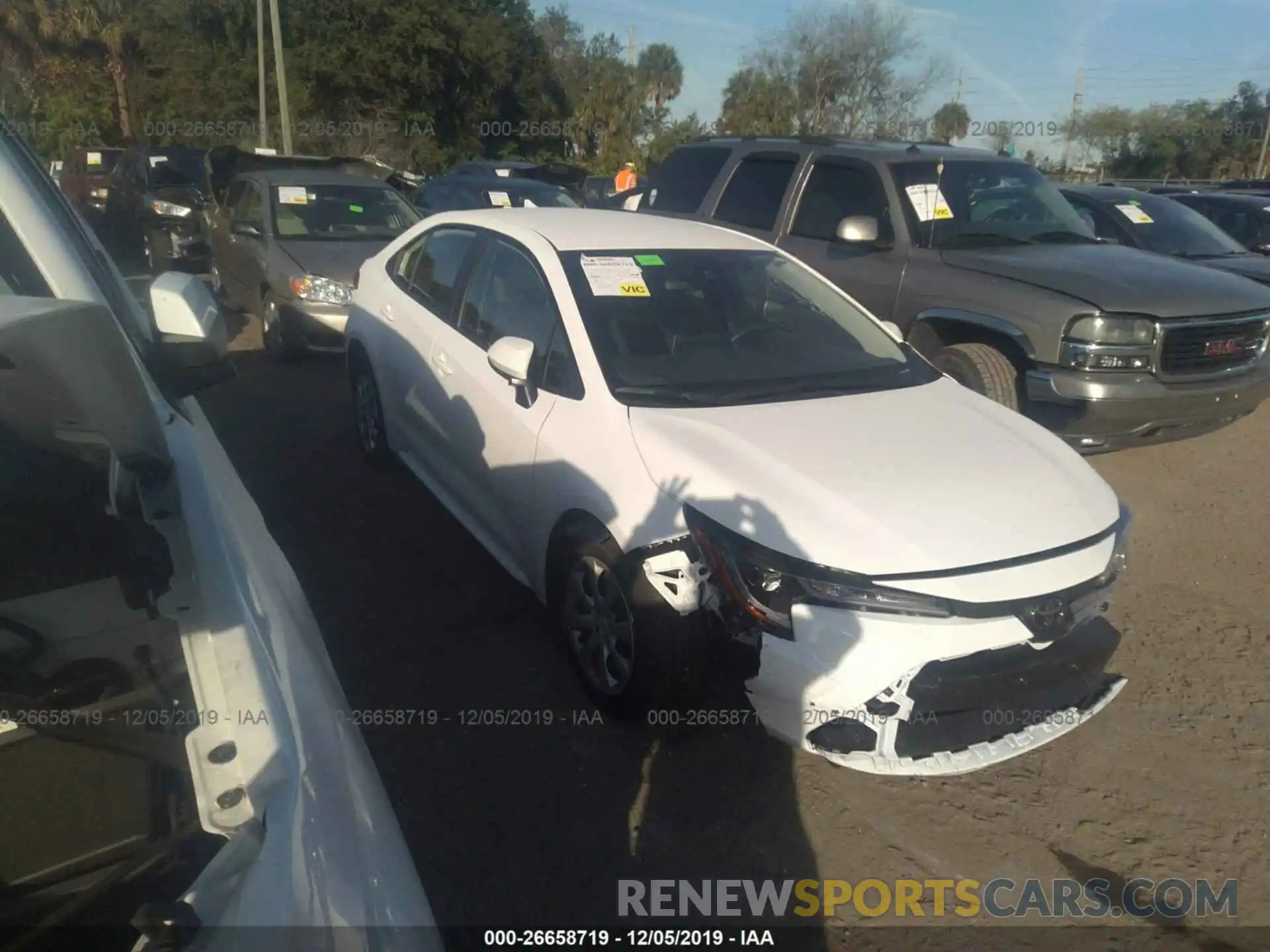 1 Photograph of a damaged car JTDEPRAE3LJ054892 TOYOTA COROLLA 2020