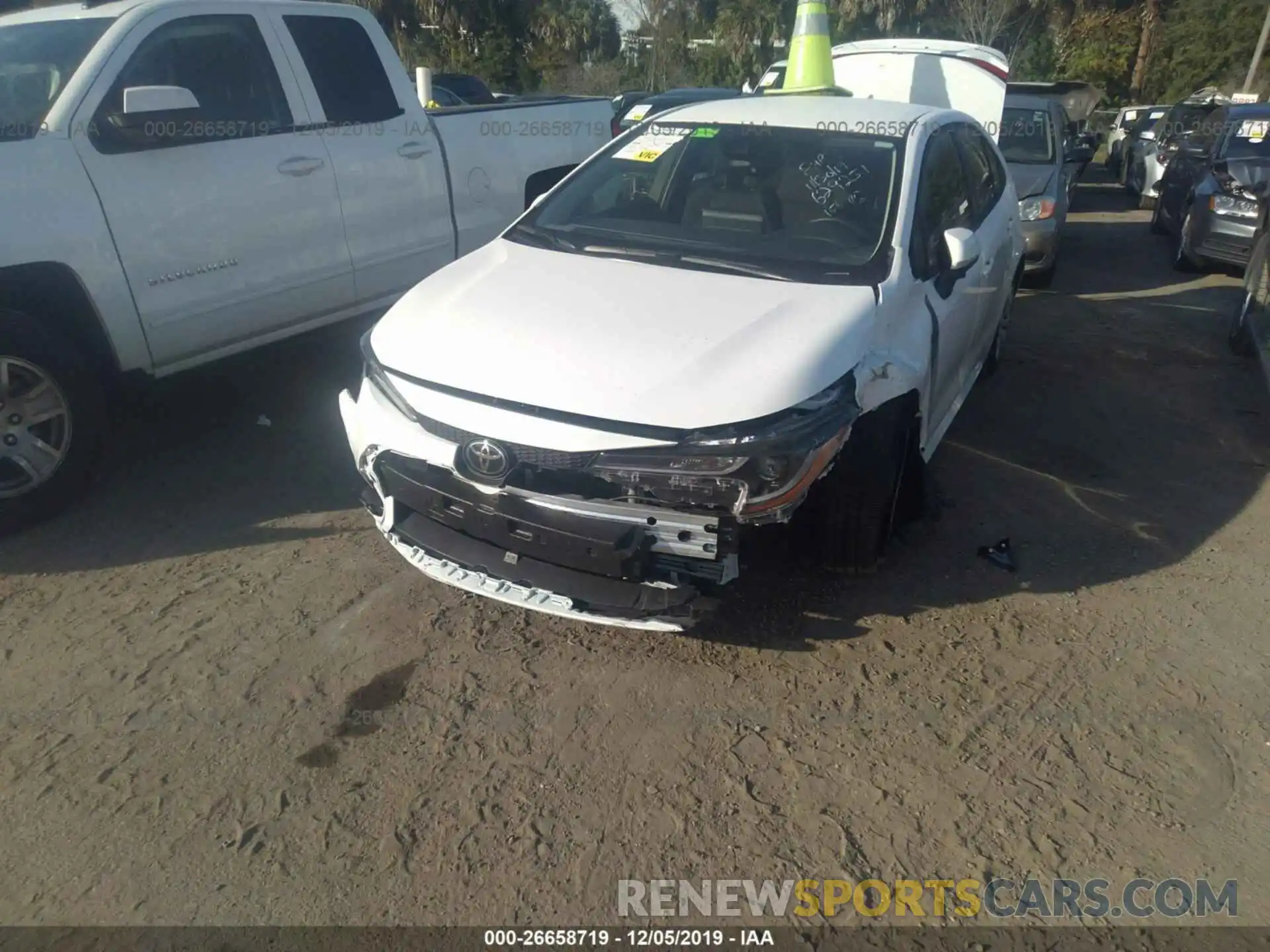 6 Photograph of a damaged car JTDEPRAE3LJ054892 TOYOTA COROLLA 2020