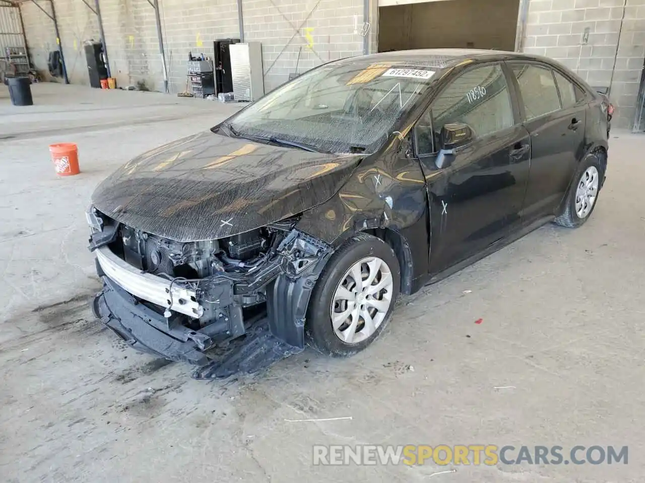 2 Photograph of a damaged car JTDEPRAE3LJ056304 TOYOTA COROLLA 2020