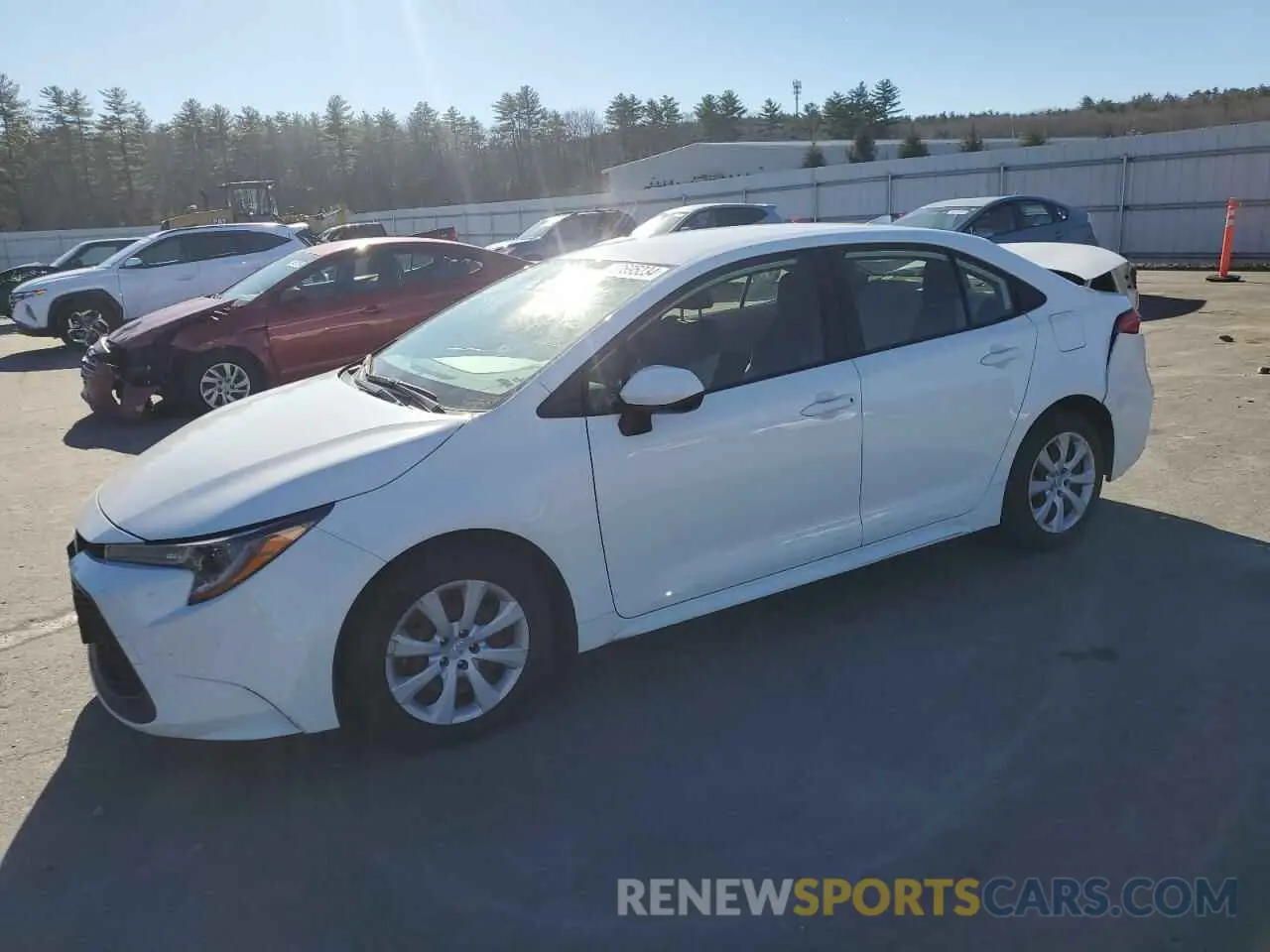 1 Photograph of a damaged car JTDEPRAE3LJ057887 TOYOTA COROLLA 2020