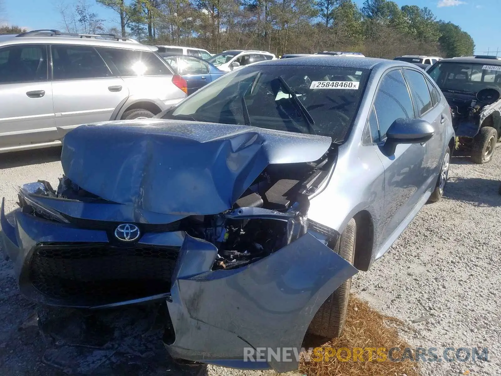 2 Photograph of a damaged car JTDEPRAE3LJ061955 TOYOTA COROLLA 2020