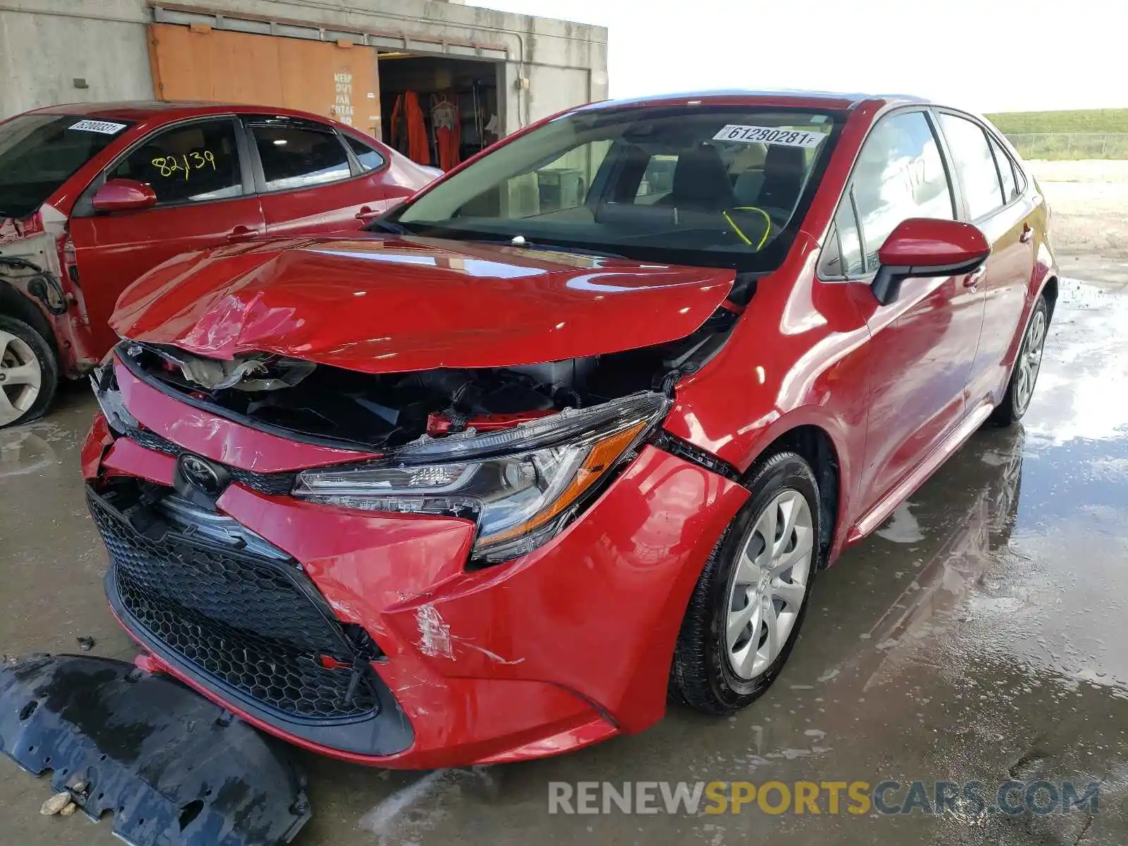 2 Photograph of a damaged car JTDEPRAE3LJ062569 TOYOTA COROLLA 2020