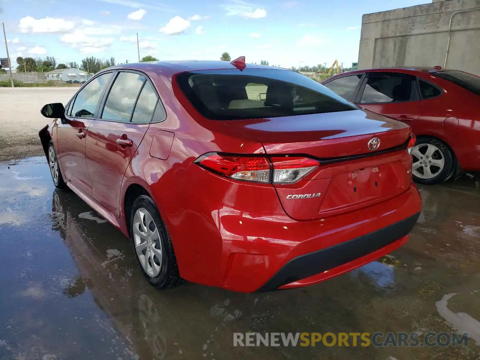 3 Photograph of a damaged car JTDEPRAE3LJ062569 TOYOTA COROLLA 2020