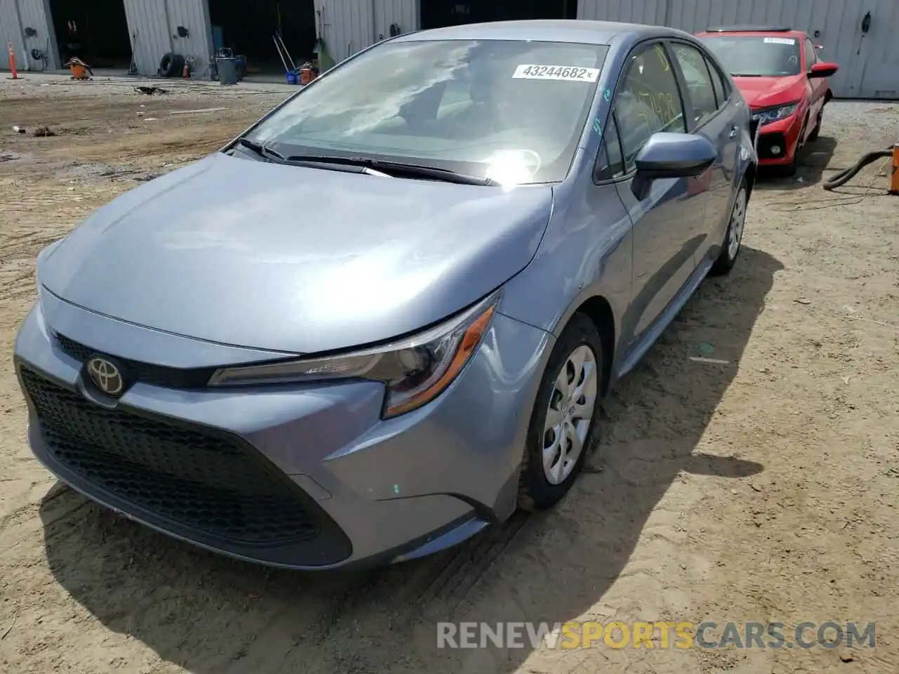 2 Photograph of a damaged car JTDEPRAE3LJ064807 TOYOTA COROLLA 2020