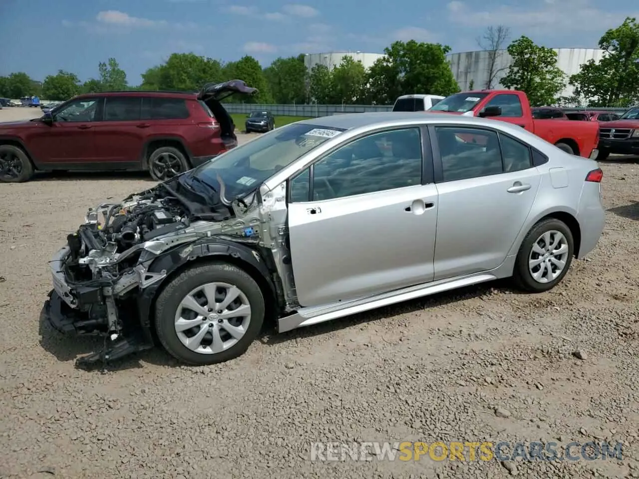 1 Photograph of a damaged car JTDEPRAE3LJ065777 TOYOTA COROLLA 2020