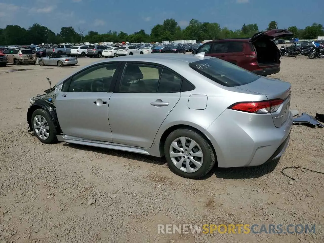 2 Photograph of a damaged car JTDEPRAE3LJ065777 TOYOTA COROLLA 2020