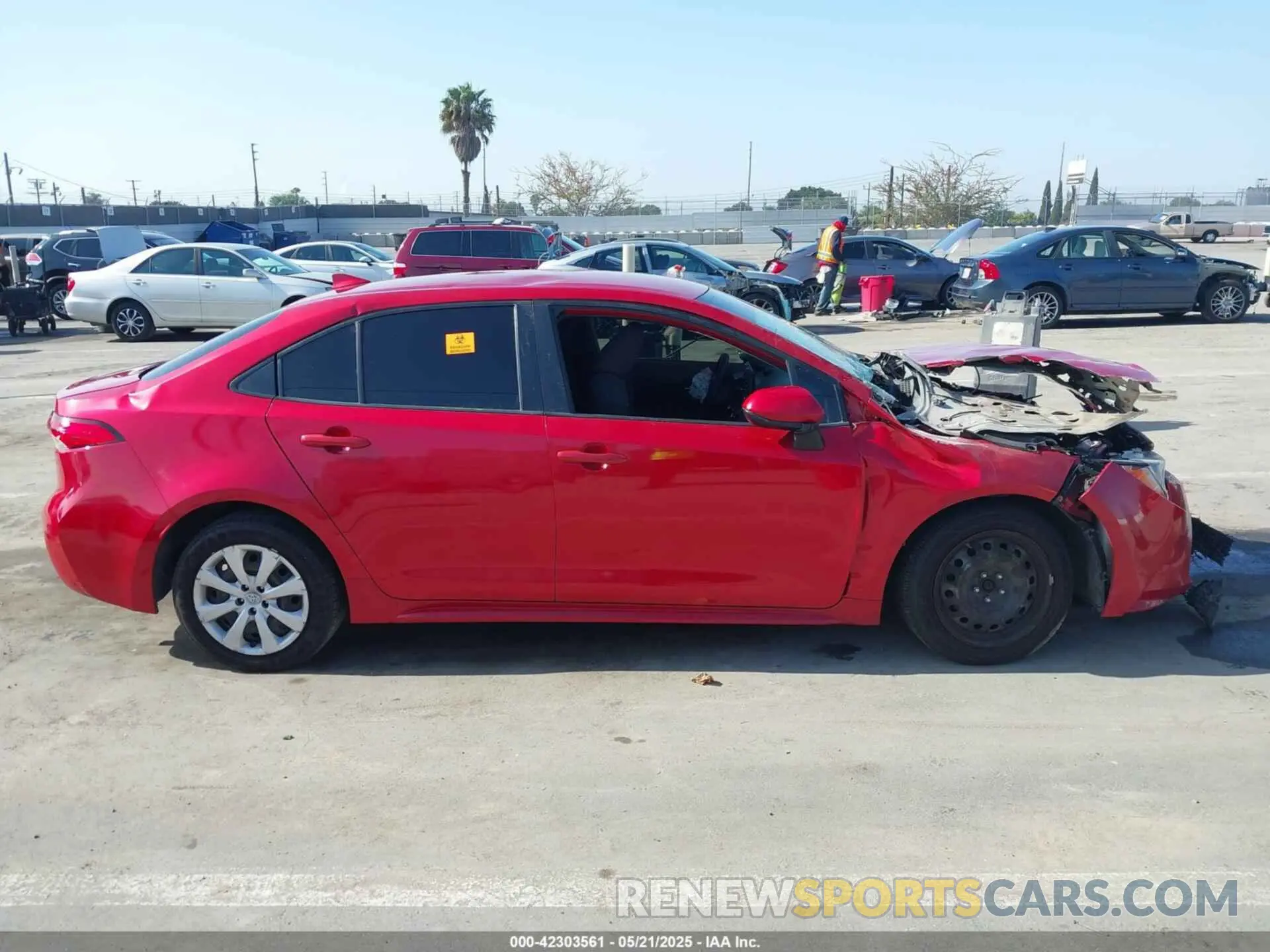 13 Photograph of a damaged car JTDEPRAE3LJ066962 TOYOTA COROLLA 2020