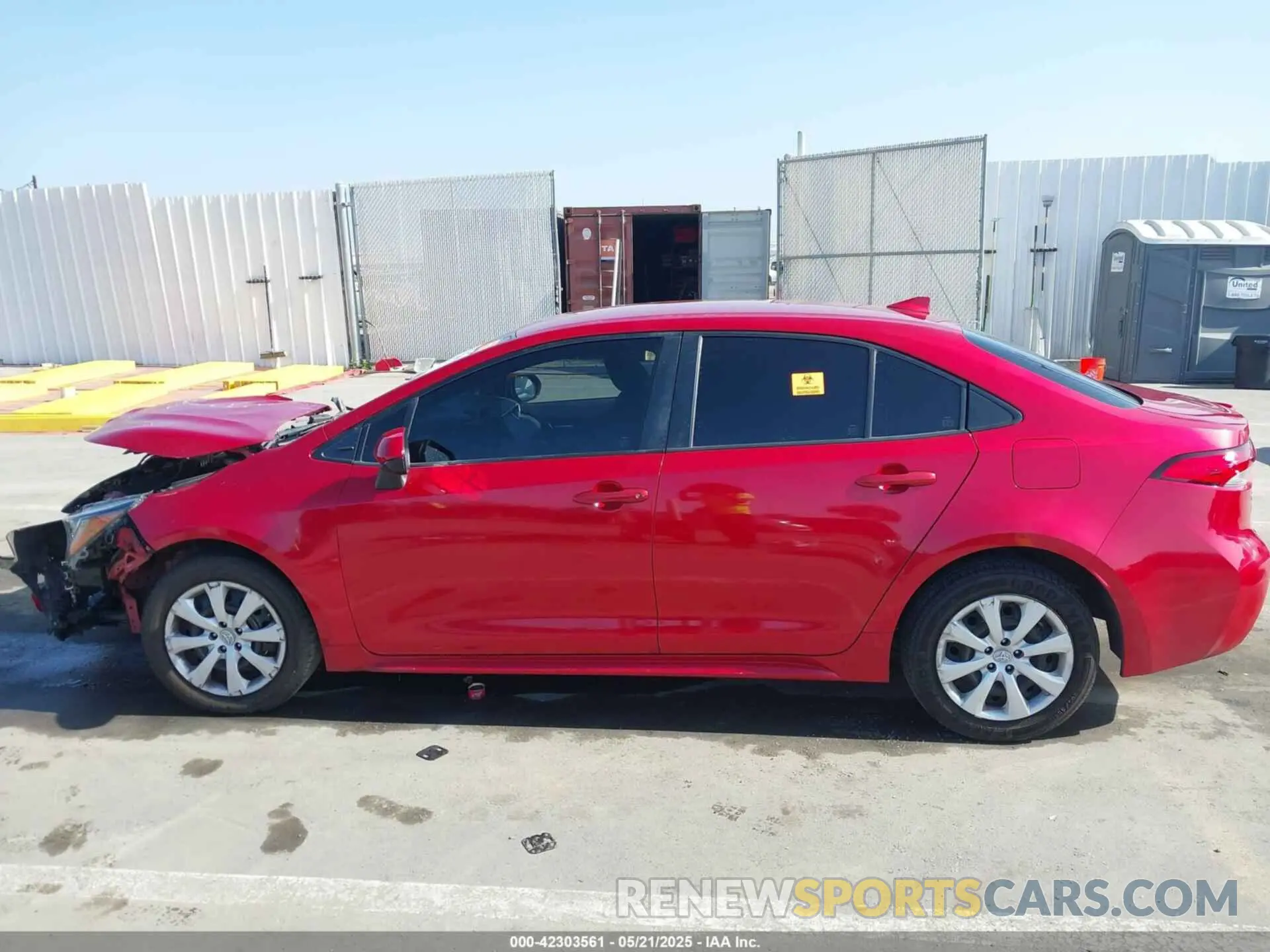 14 Photograph of a damaged car JTDEPRAE3LJ066962 TOYOTA COROLLA 2020