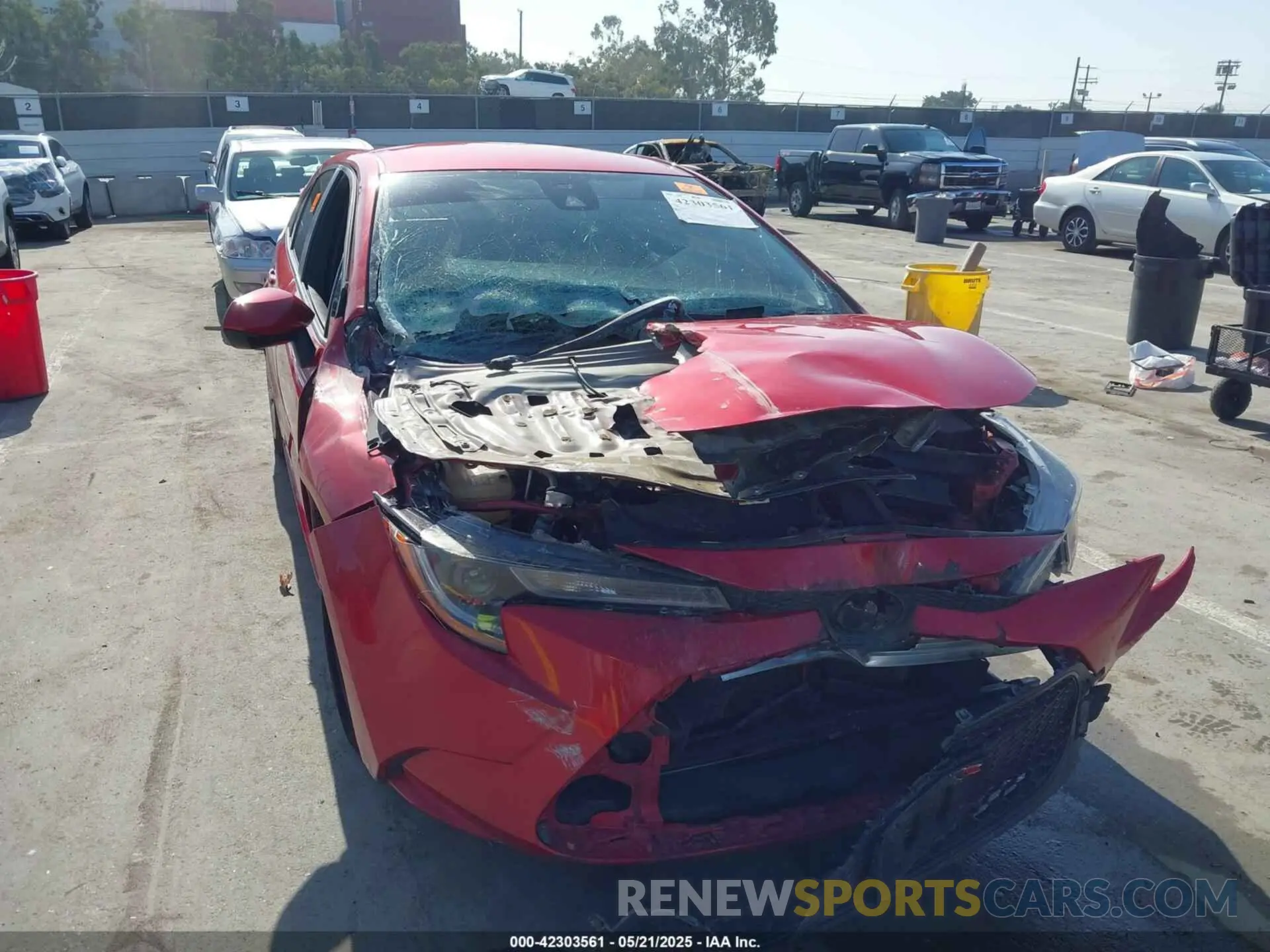 6 Photograph of a damaged car JTDEPRAE3LJ066962 TOYOTA COROLLA 2020